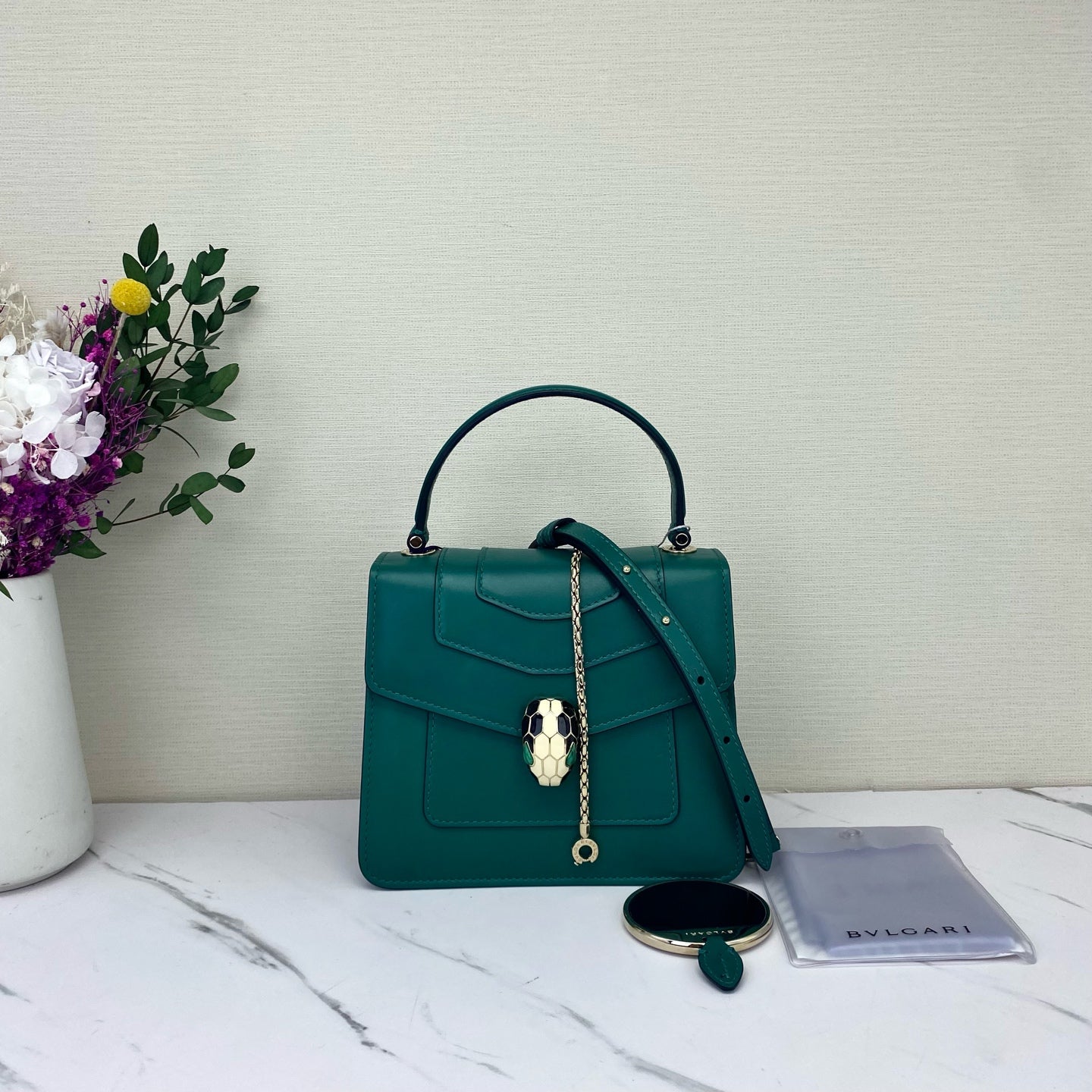 Bvlgari - Serpenti Forever - Leather - Green - (mini)