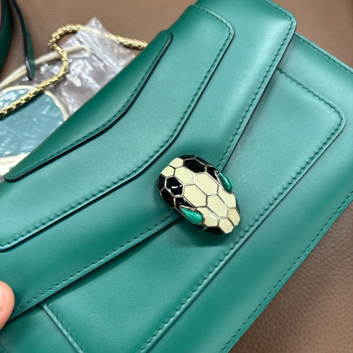Bvlgari - Serpenti Forever - Leather - Green - (mini)