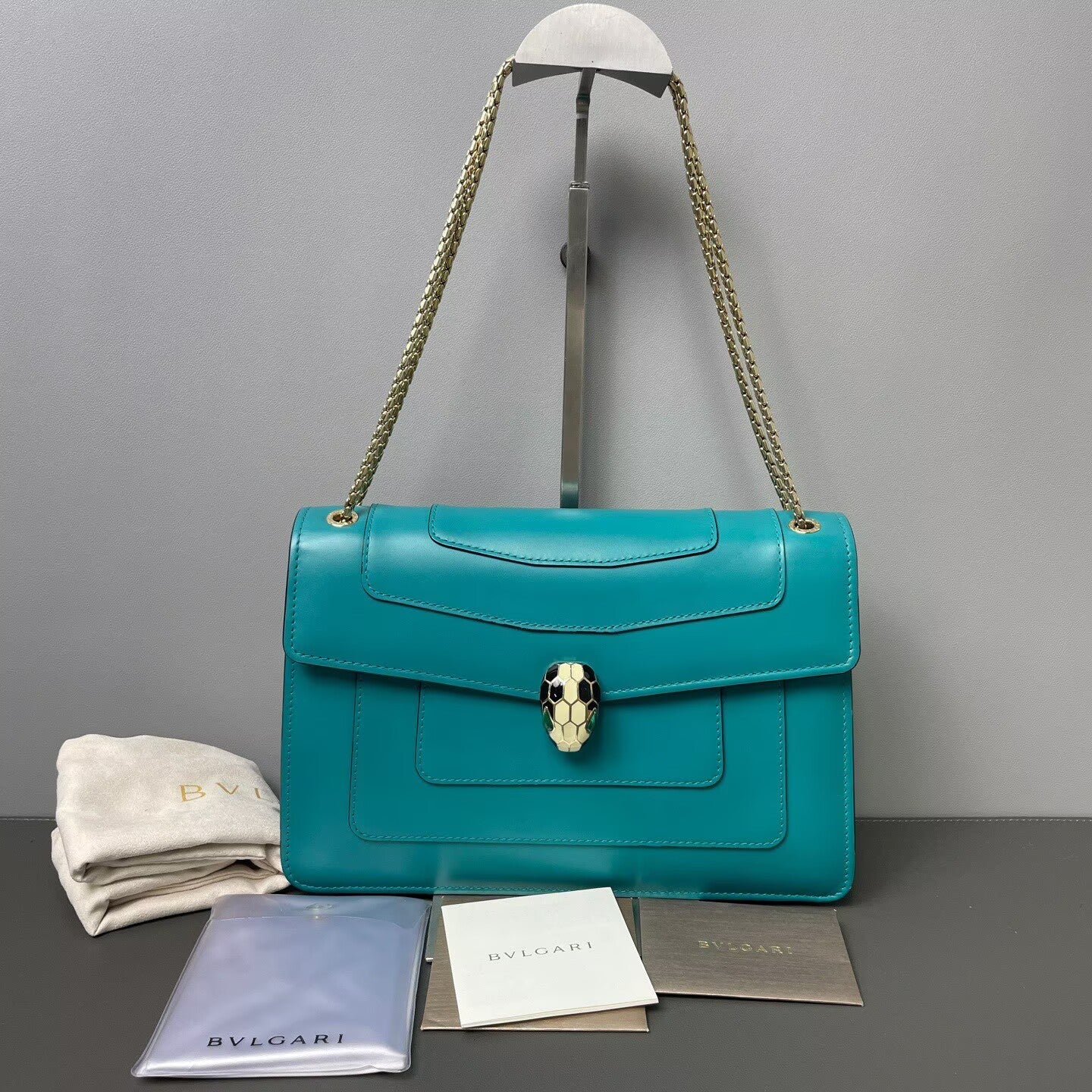Bvlgari - Serpenti Forever - Leather - Green - (small)
