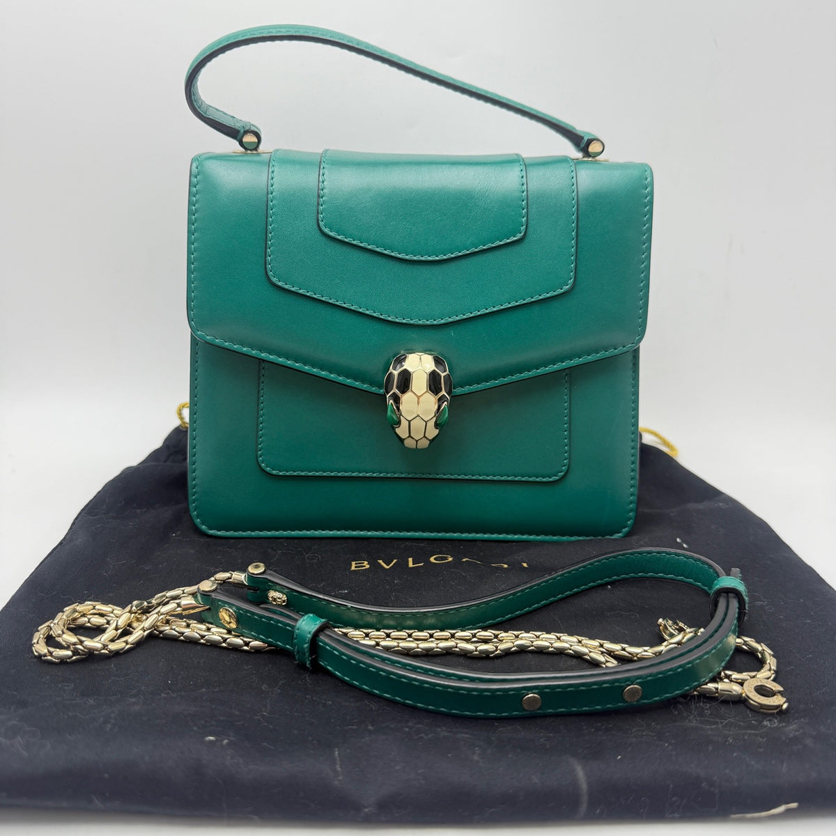 Bvlgari - Serpenti Forever - Leather - Green - (small)