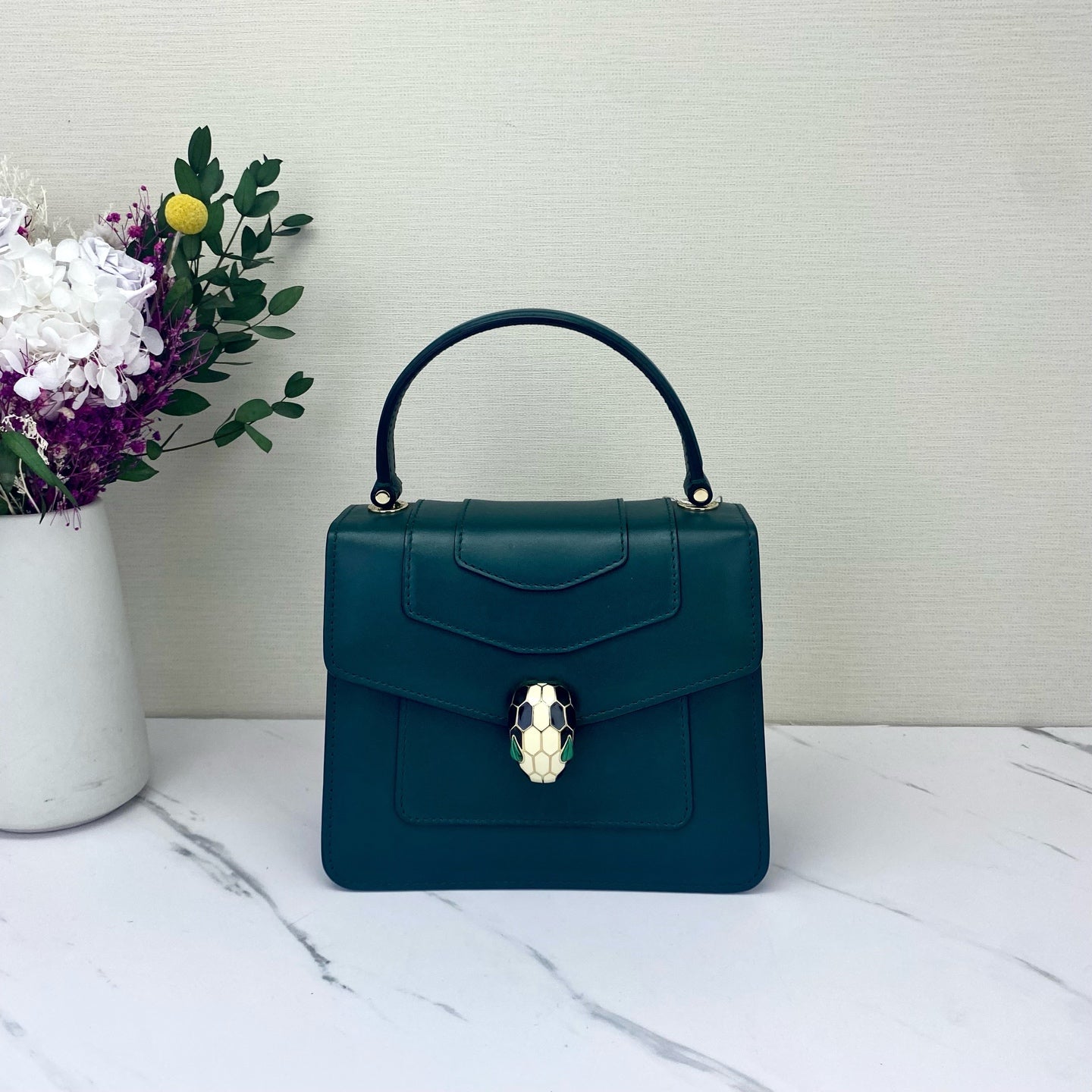 Bvlgari - Serpenti Forever - Leather - Green - (small)