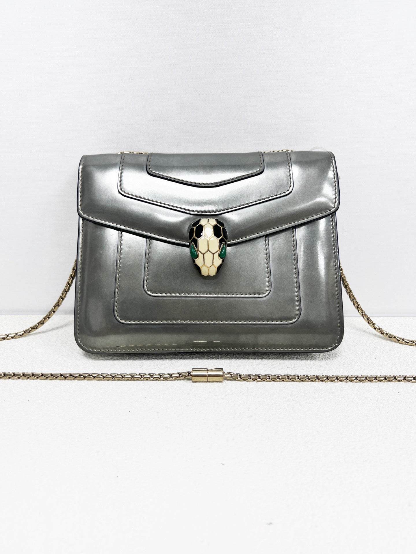 Bvlgari - Serpenti Forever - Leather - Grey - (small)