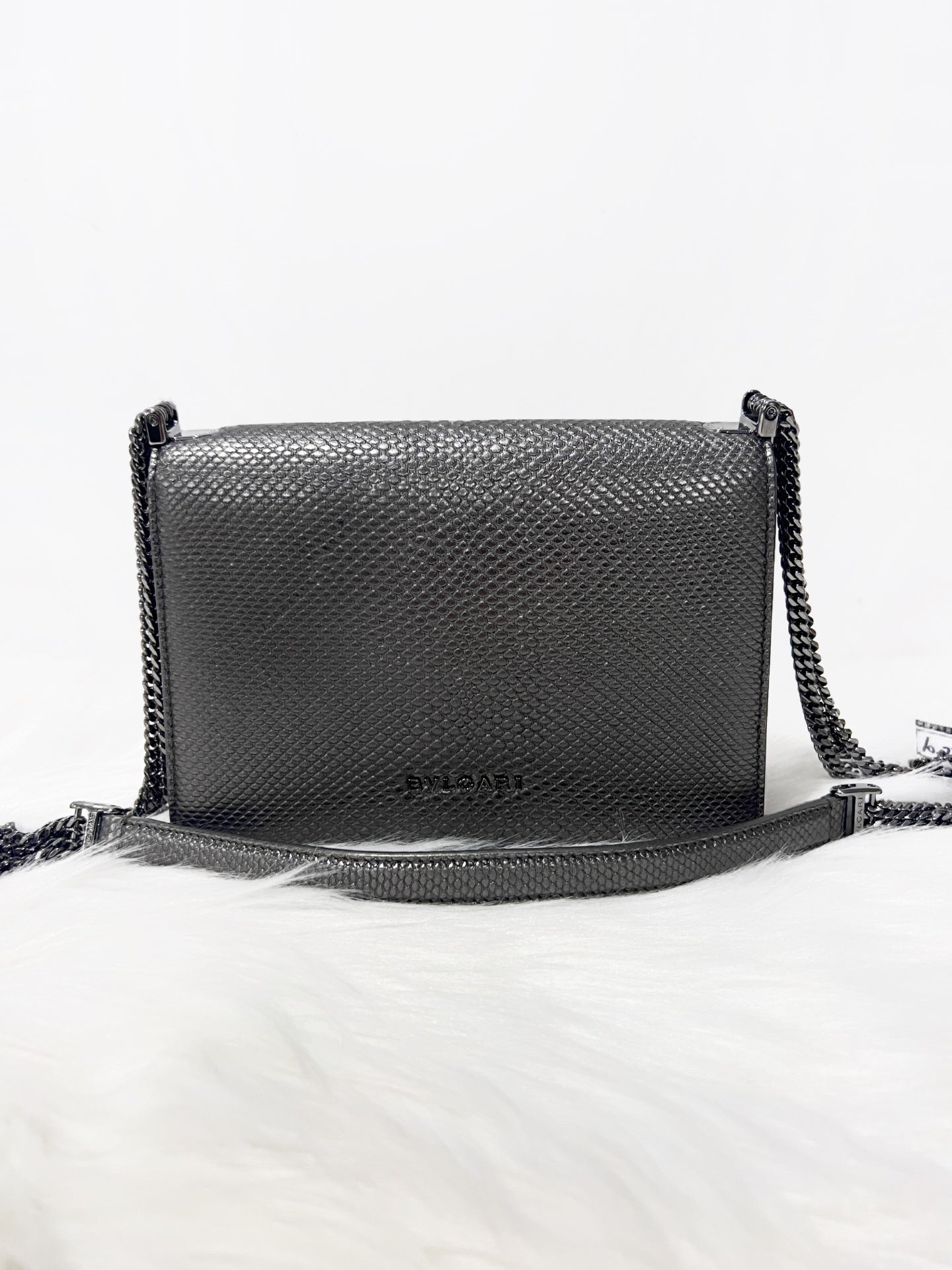 Bvlgari - Serpenti Forever - Leather - Grey - (small)
