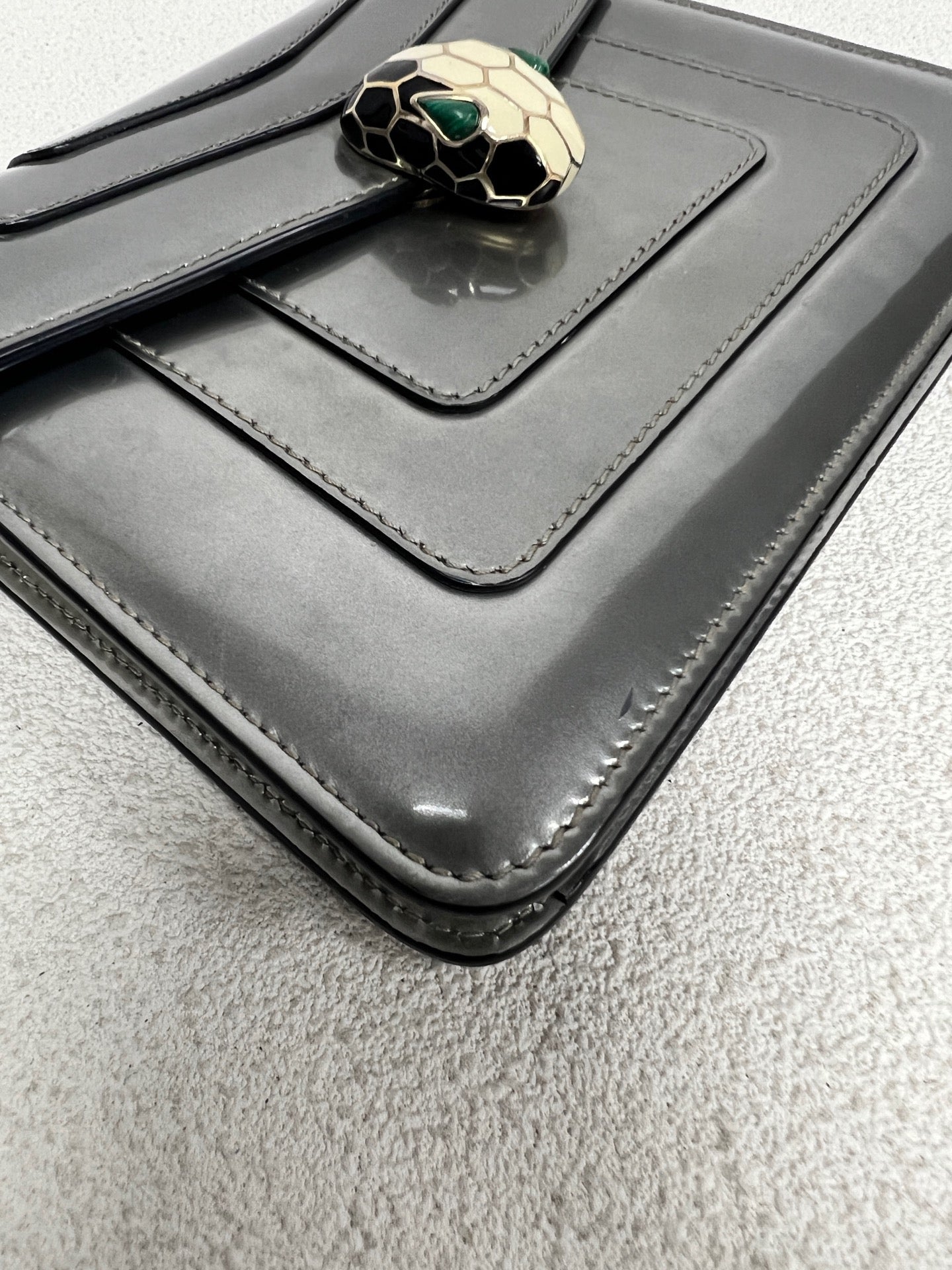 Bvlgari - Serpenti Forever - Leather - Grey - (small)