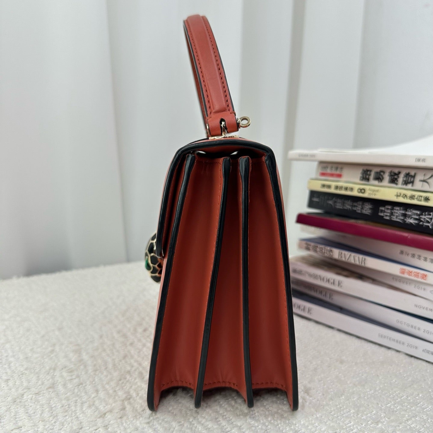 Bvlgari - Serpenti Forever - Leather - Orange - (mini)