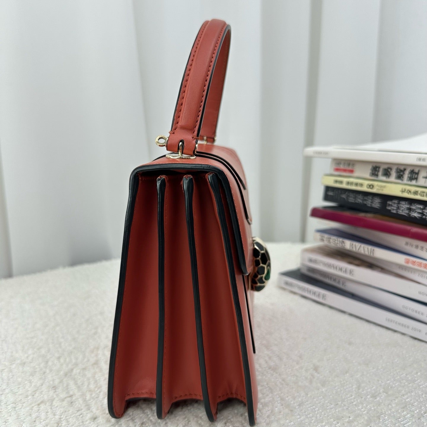 Bvlgari - Serpenti Forever - Leather - Orange - (mini)