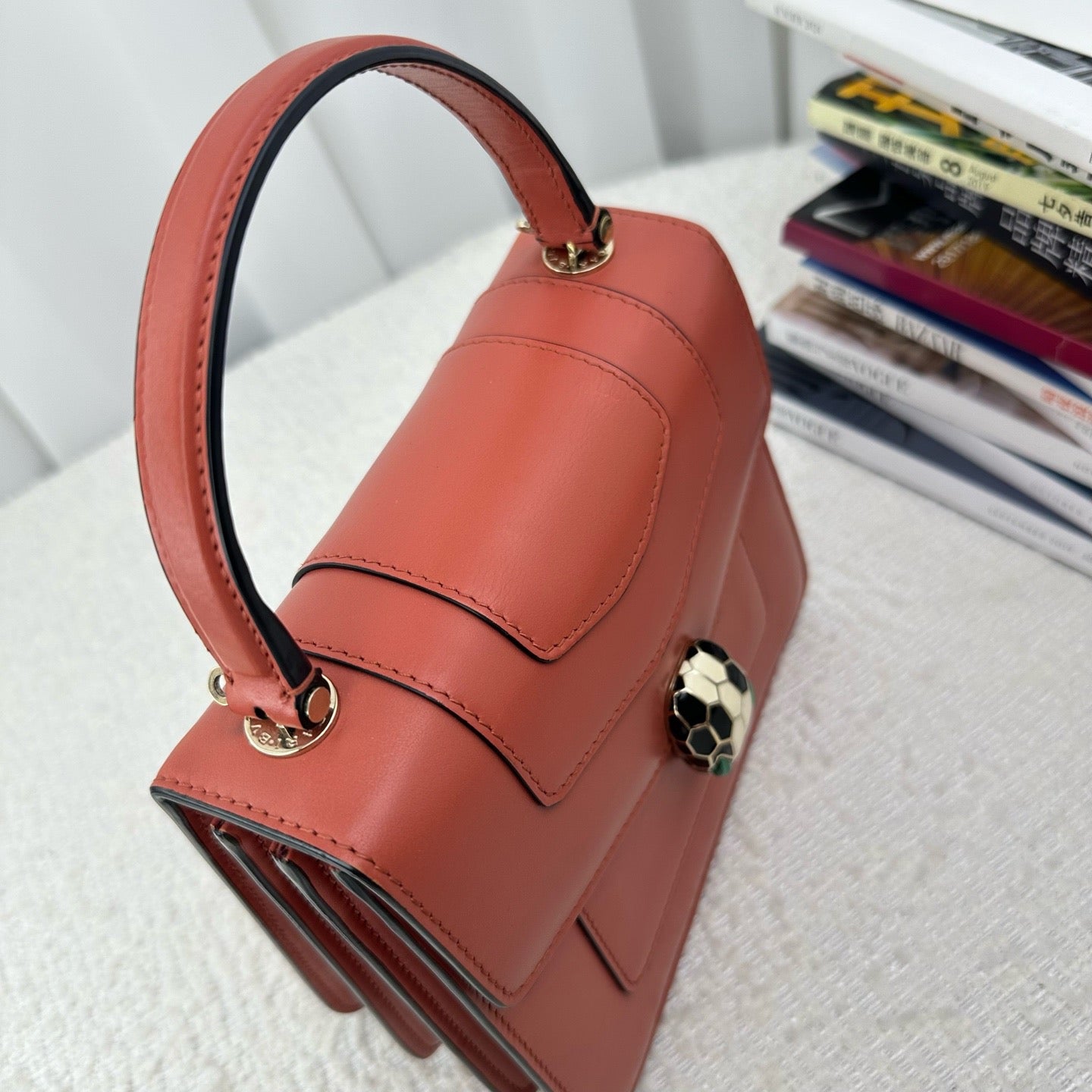 Bvlgari - Serpenti Forever - Leather - Orange - (mini)