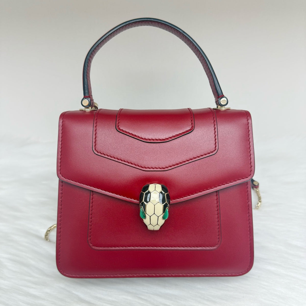 Bvlgari - Serpenti Forever - Leather - Red - (small)