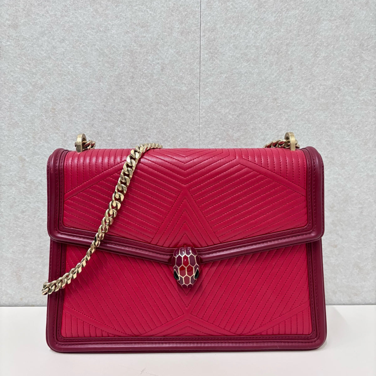Bvlgari - Serpenti Forever - Leather - Red - (small)