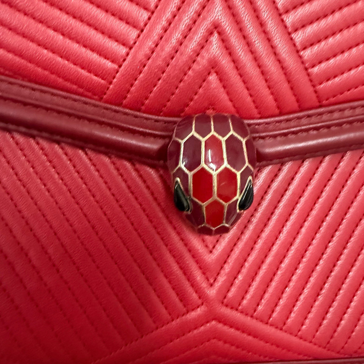 Bvlgari - Serpenti Forever - Leather - Red - (small)