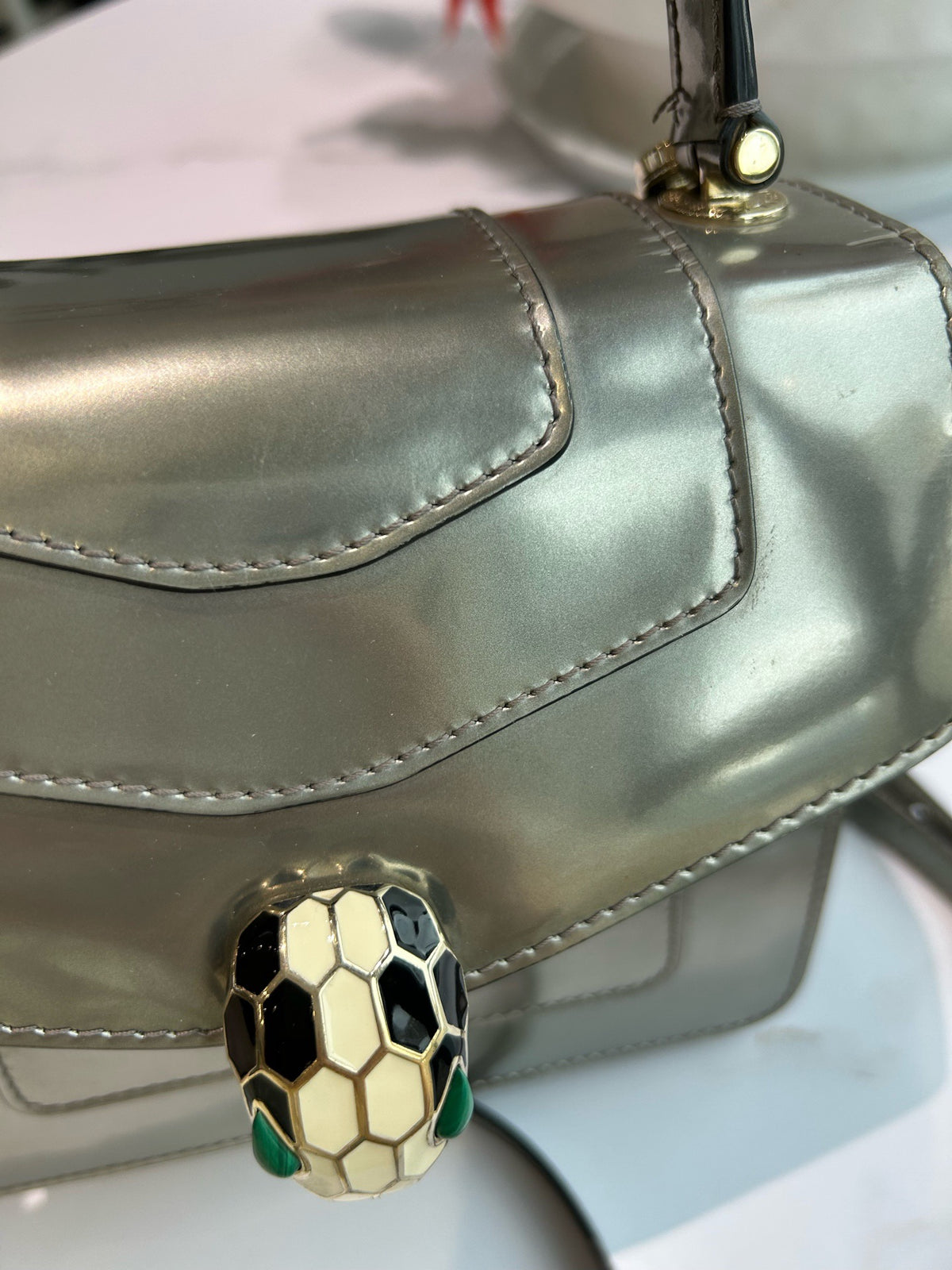 Bvlgari - Serpenti Forever - Leather - Silver - (small)