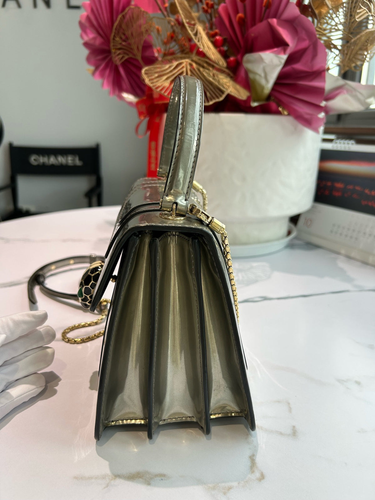 Bvlgari - Serpenti Forever - Leather - Silver - (small)