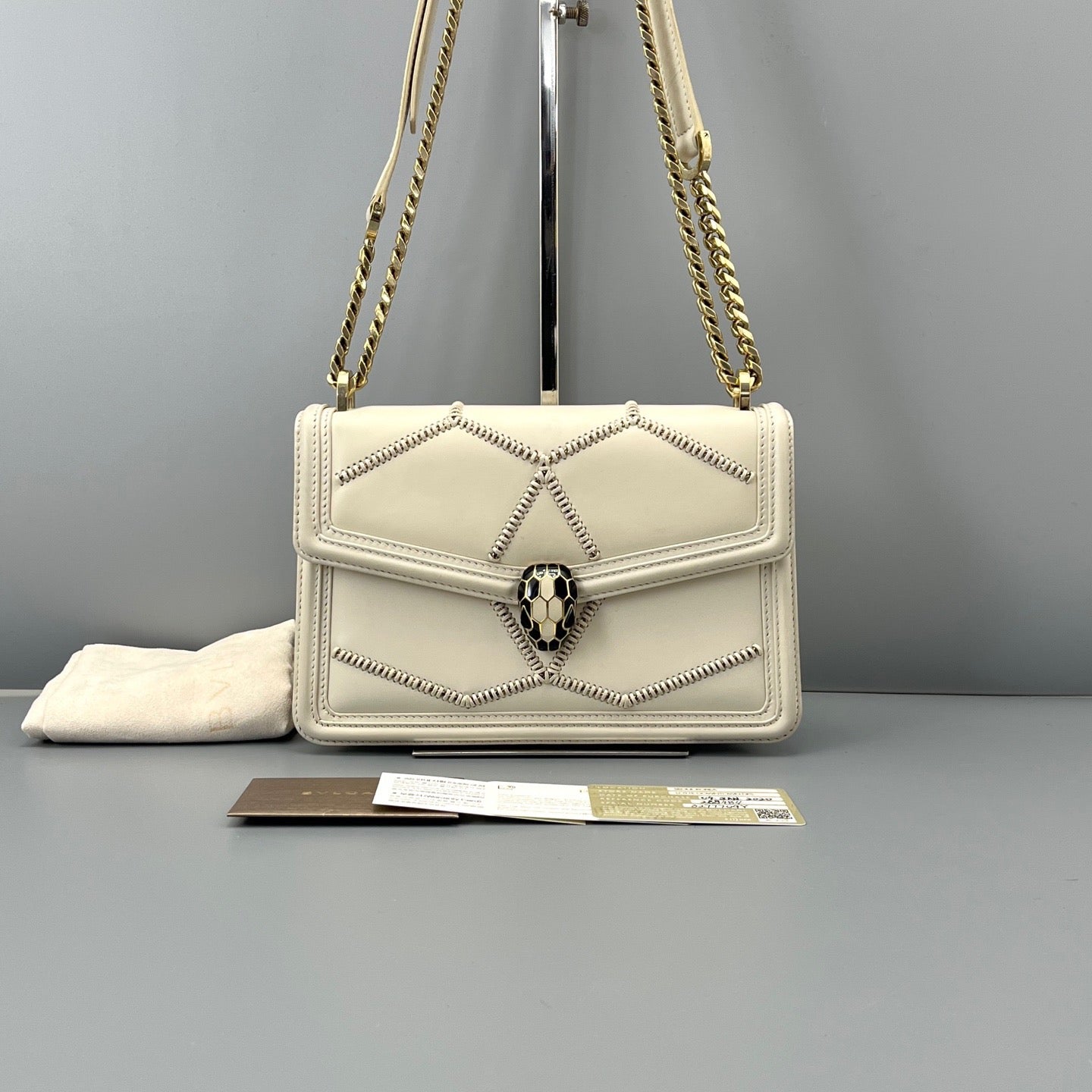 Bvlgari - Serpenti Forever - Leather - White - (small)