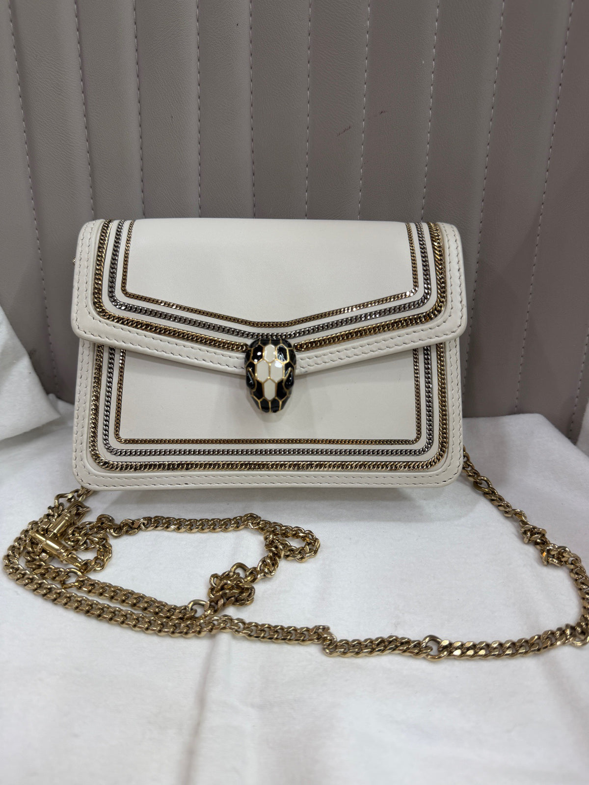 Bvlgari - Serpenti Forever - Leather - White - (small)