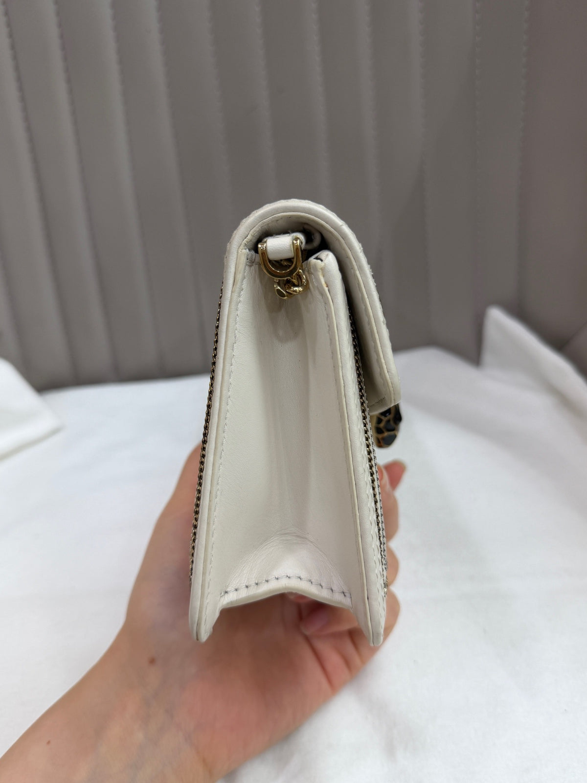 Bvlgari - Serpenti Forever - Leather - White - (small)