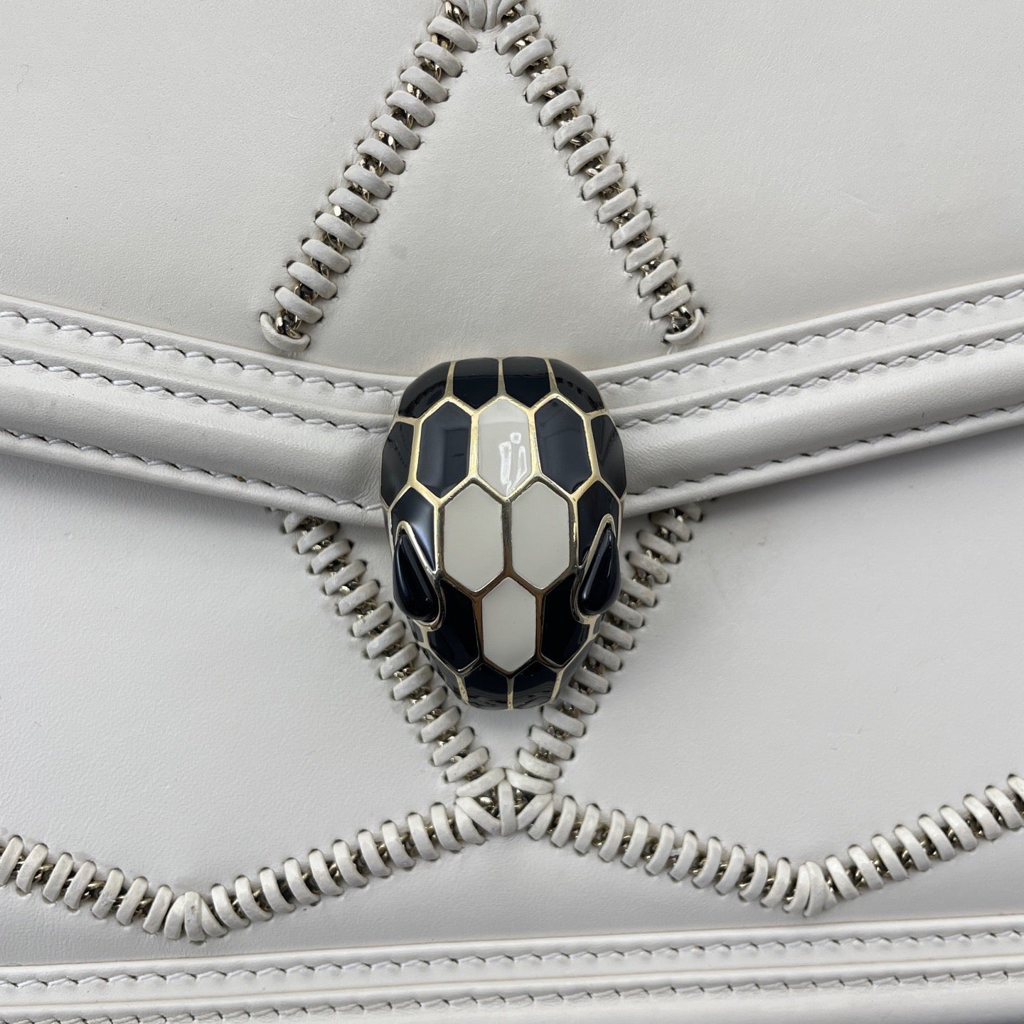 Bvlgari - Serpenti Forever - Leather - White - (small)