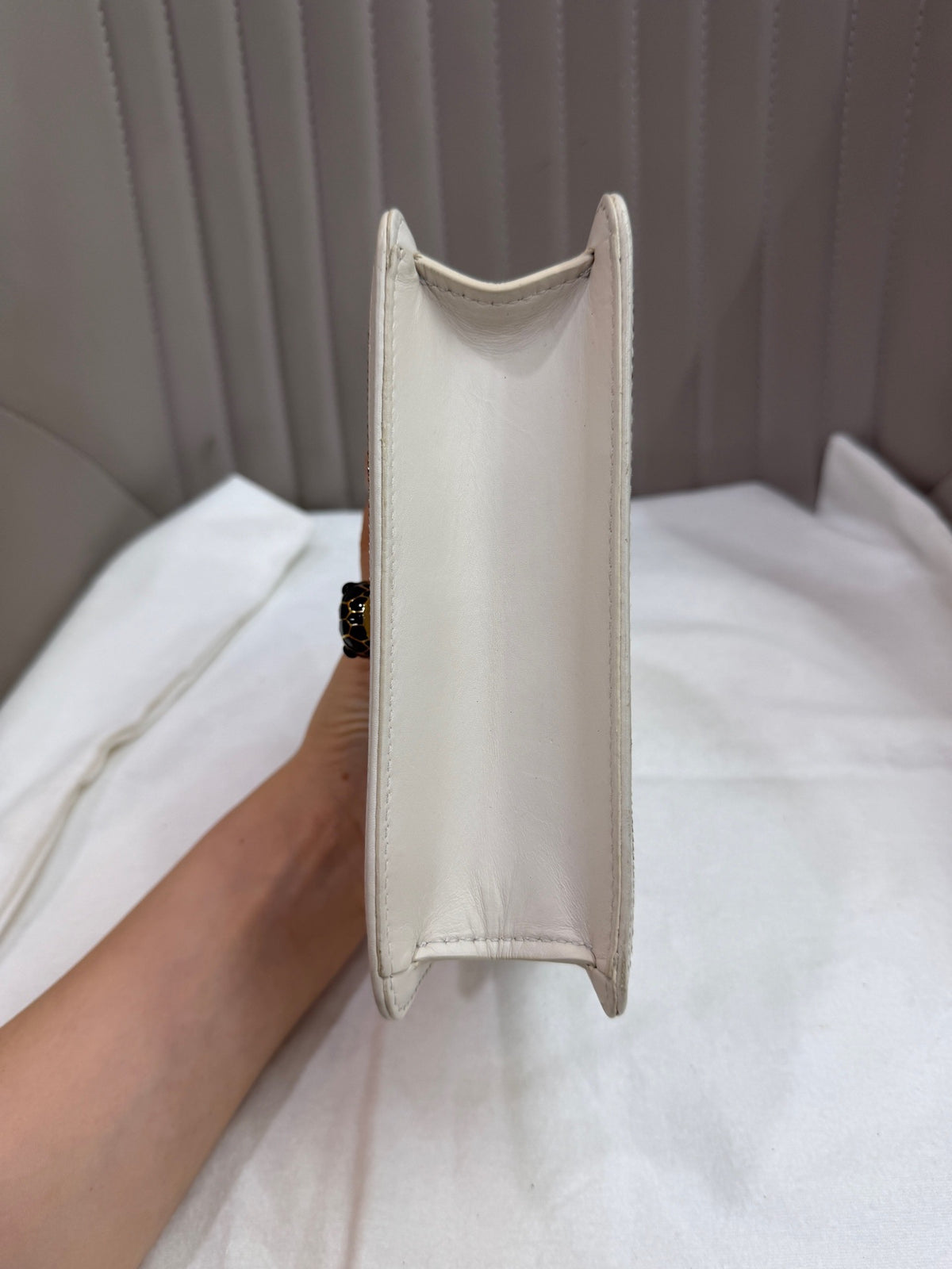 Bvlgari - Serpenti Forever - Leather - White - (small)