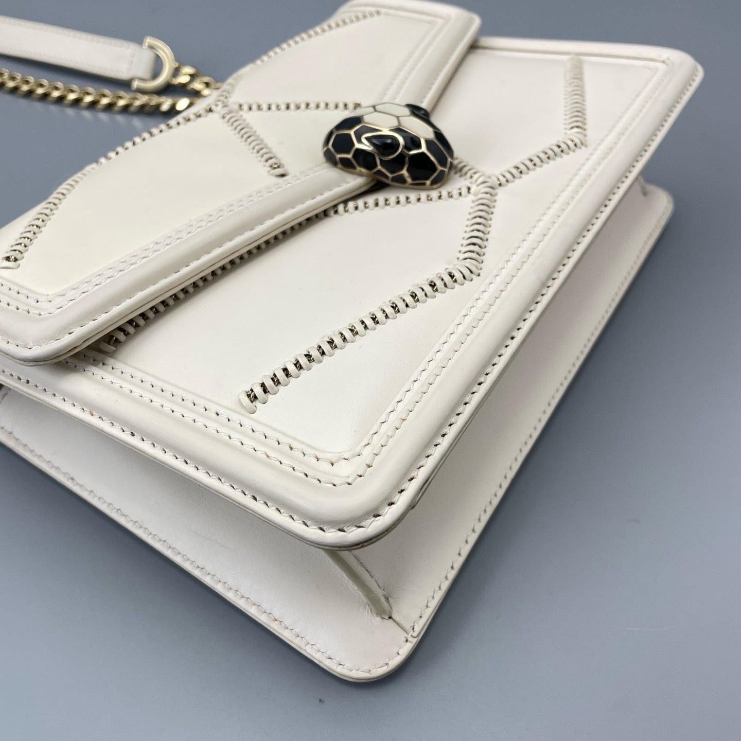 Bvlgari - Serpenti Forever - Leather - White - (small)
