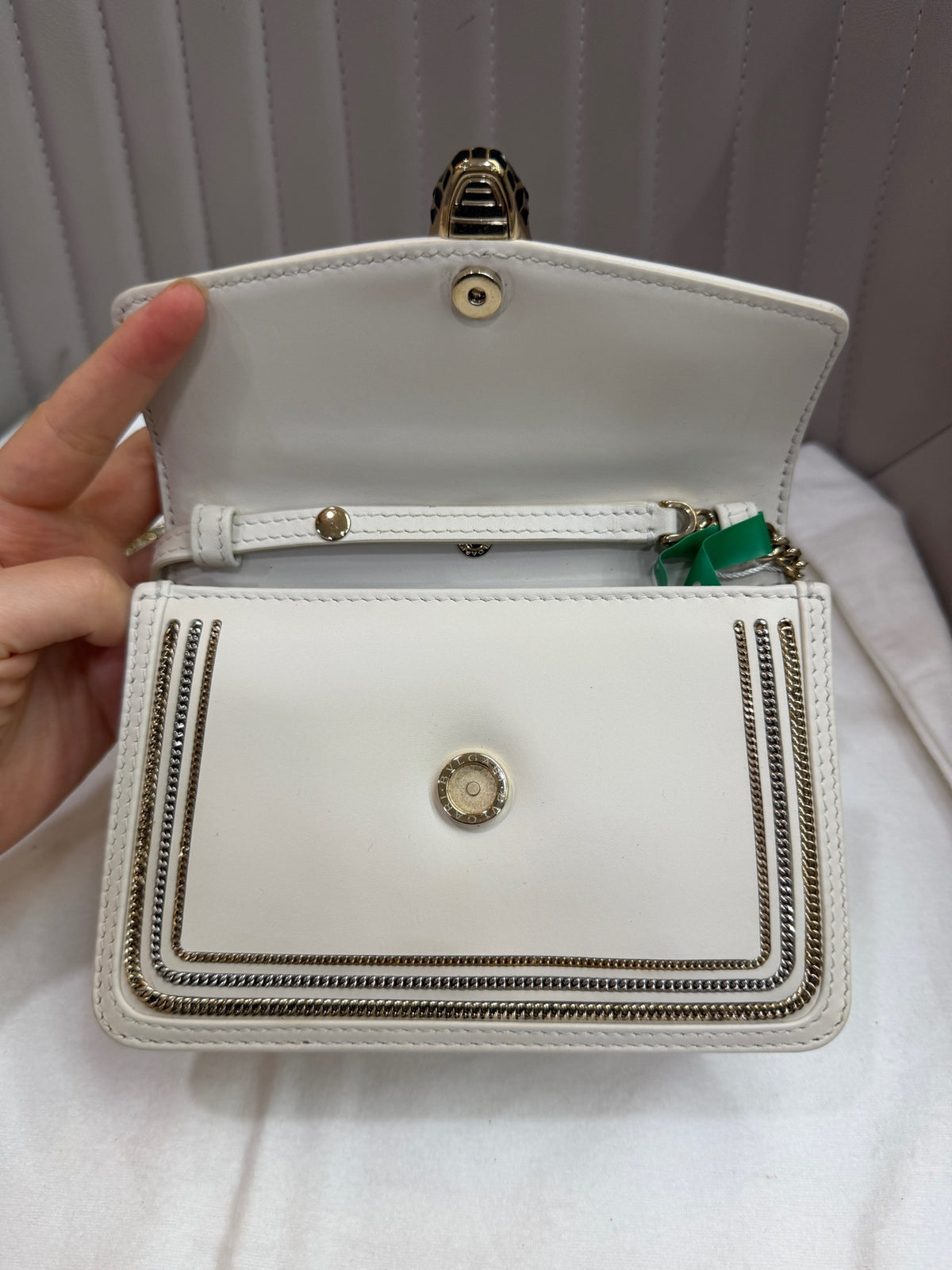 Bvlgari - Serpenti Forever - Leather - White - (small)