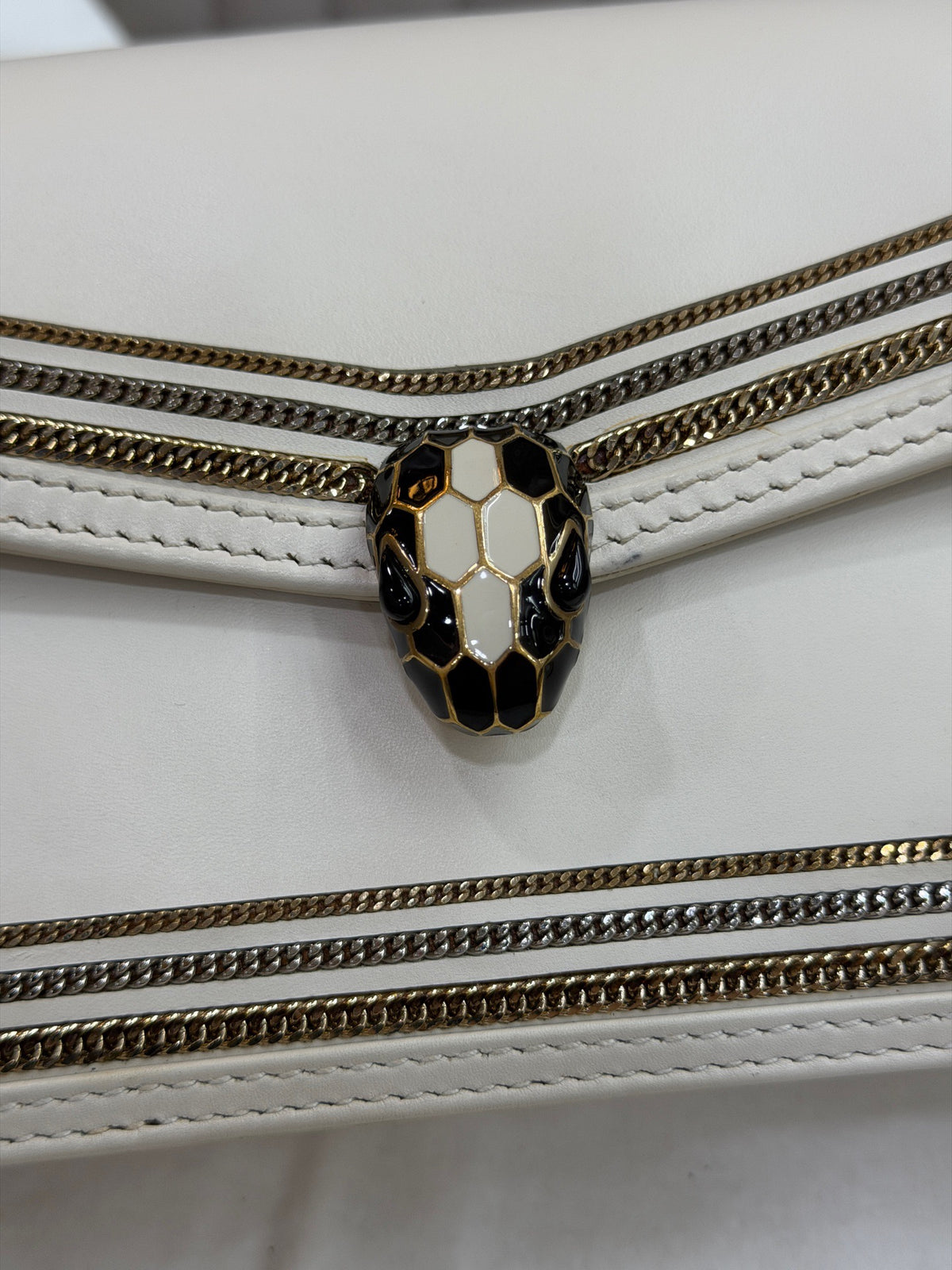 Bvlgari - Serpenti Forever - Leather - White - (small)