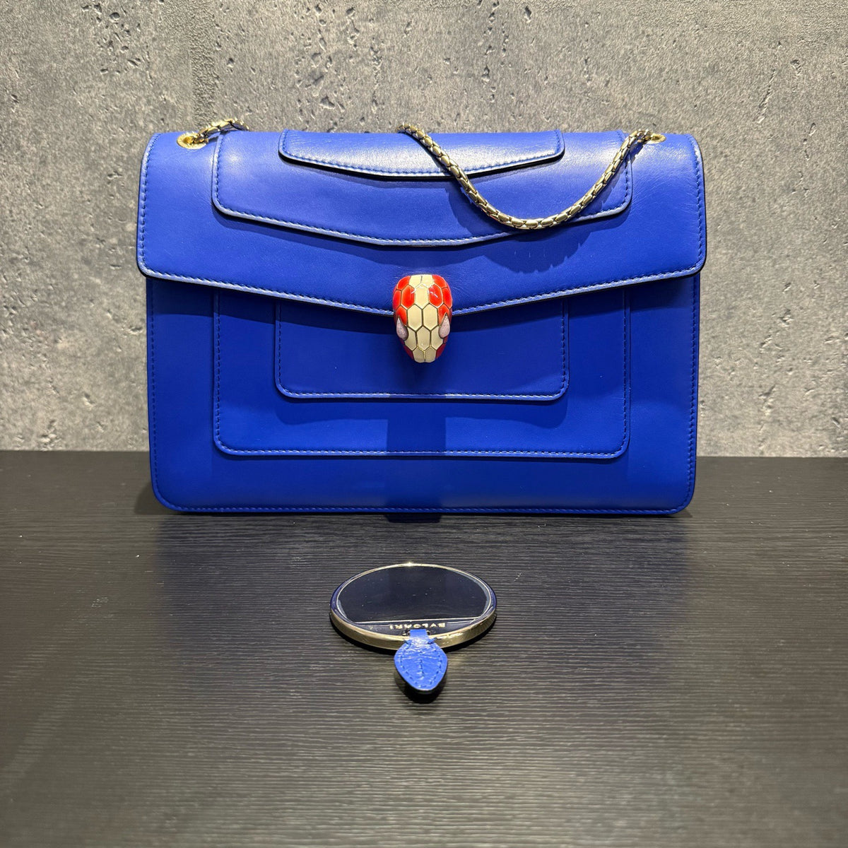 Bvlgari - Serpenti Forever Medium - Leather - Blue - (medium)