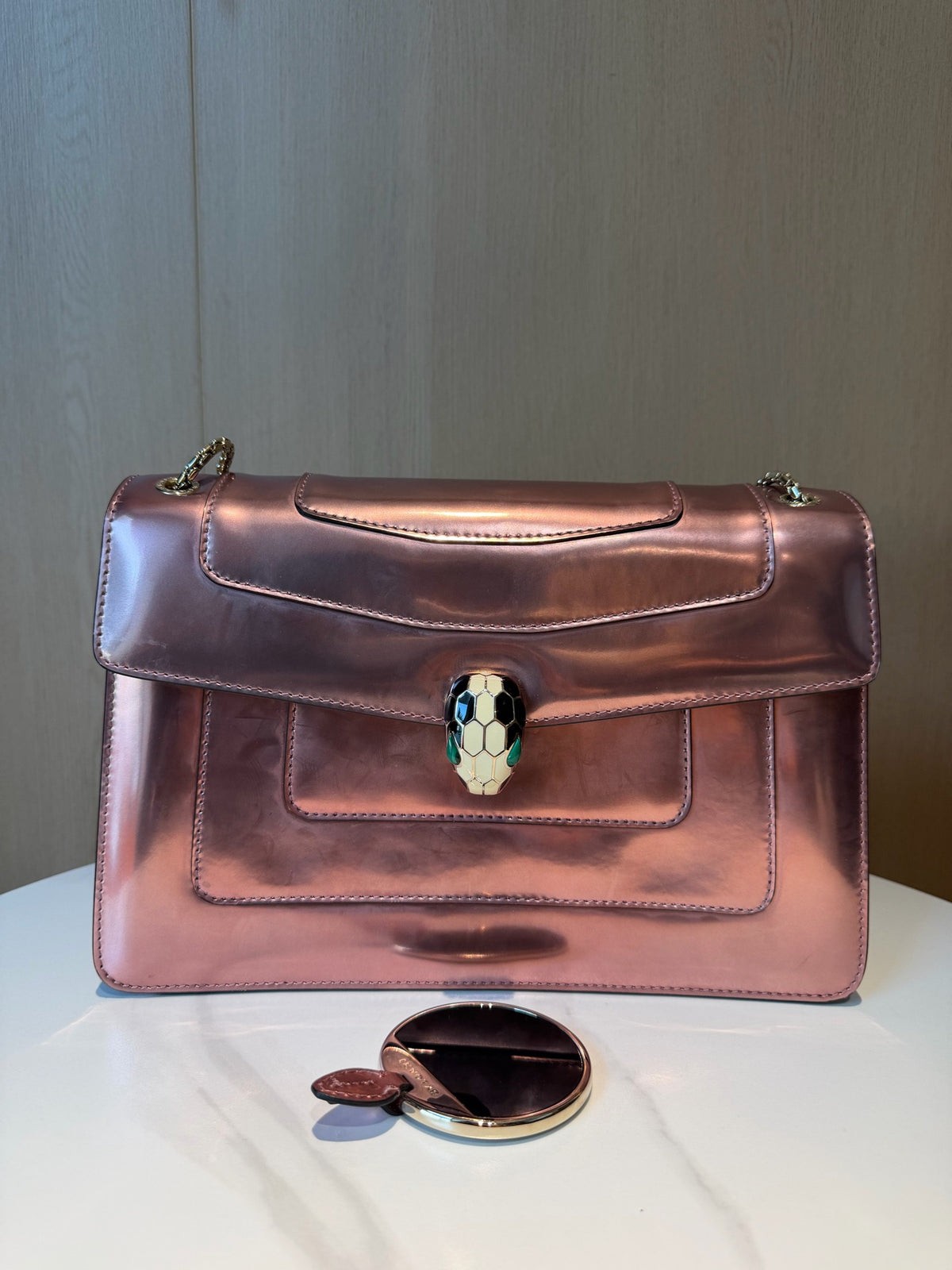 Bvlgari - Serpenti Forever Medium - Leather - Pink - (Medium)
