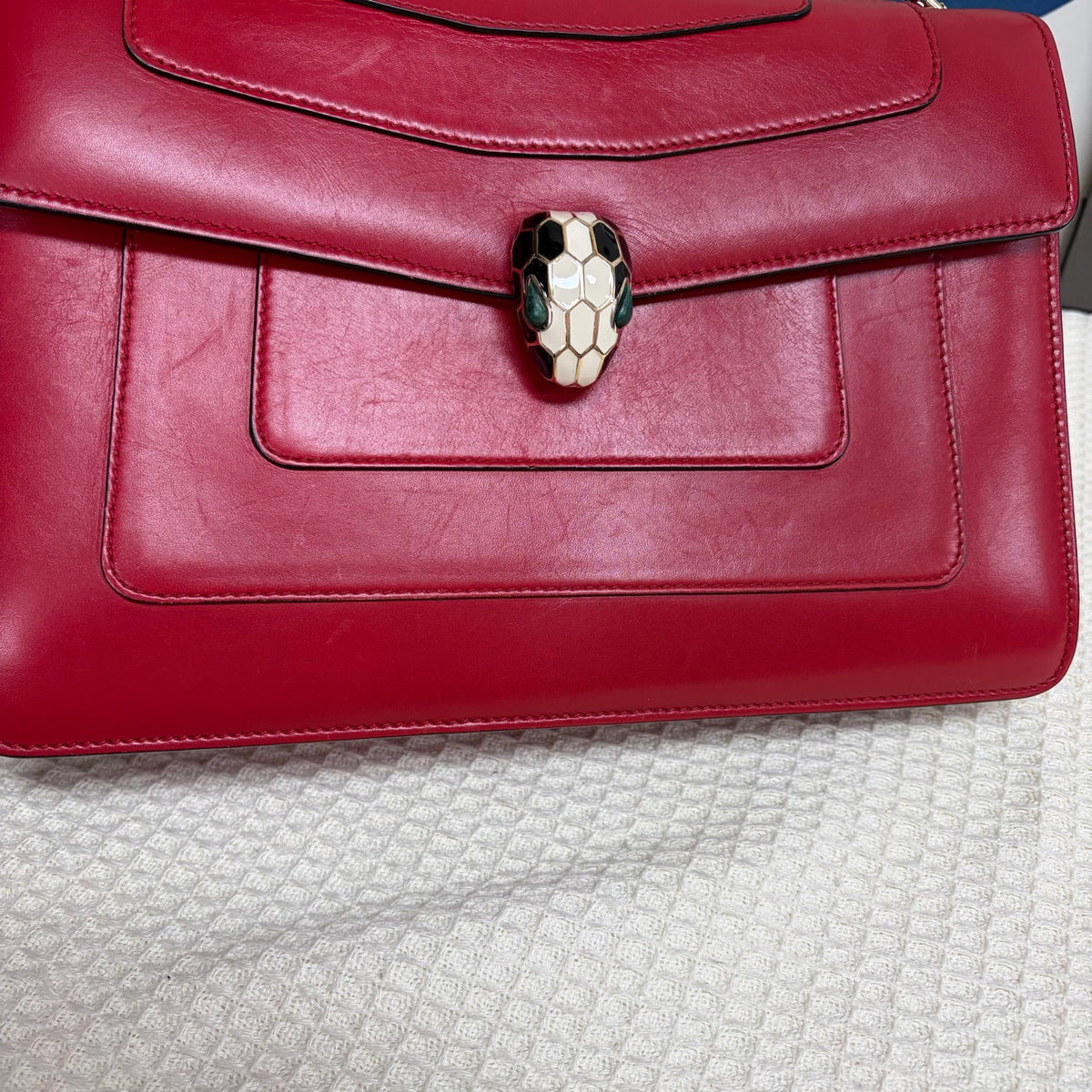 Bvlgari - Serpenti Forever Medium - Leather - Red - (medium)