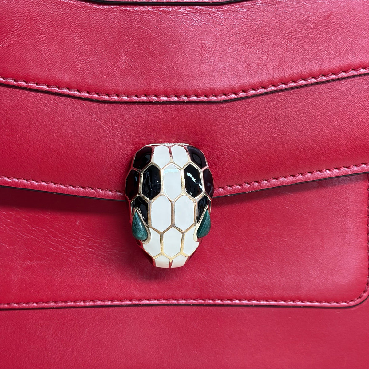 Bvlgari - Serpenti Forever Medium - Leather - Red - (medium)