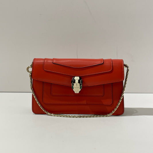 Bvlgari - Serpenti Forever Mini - Smooth calf leather - Red - (mini)