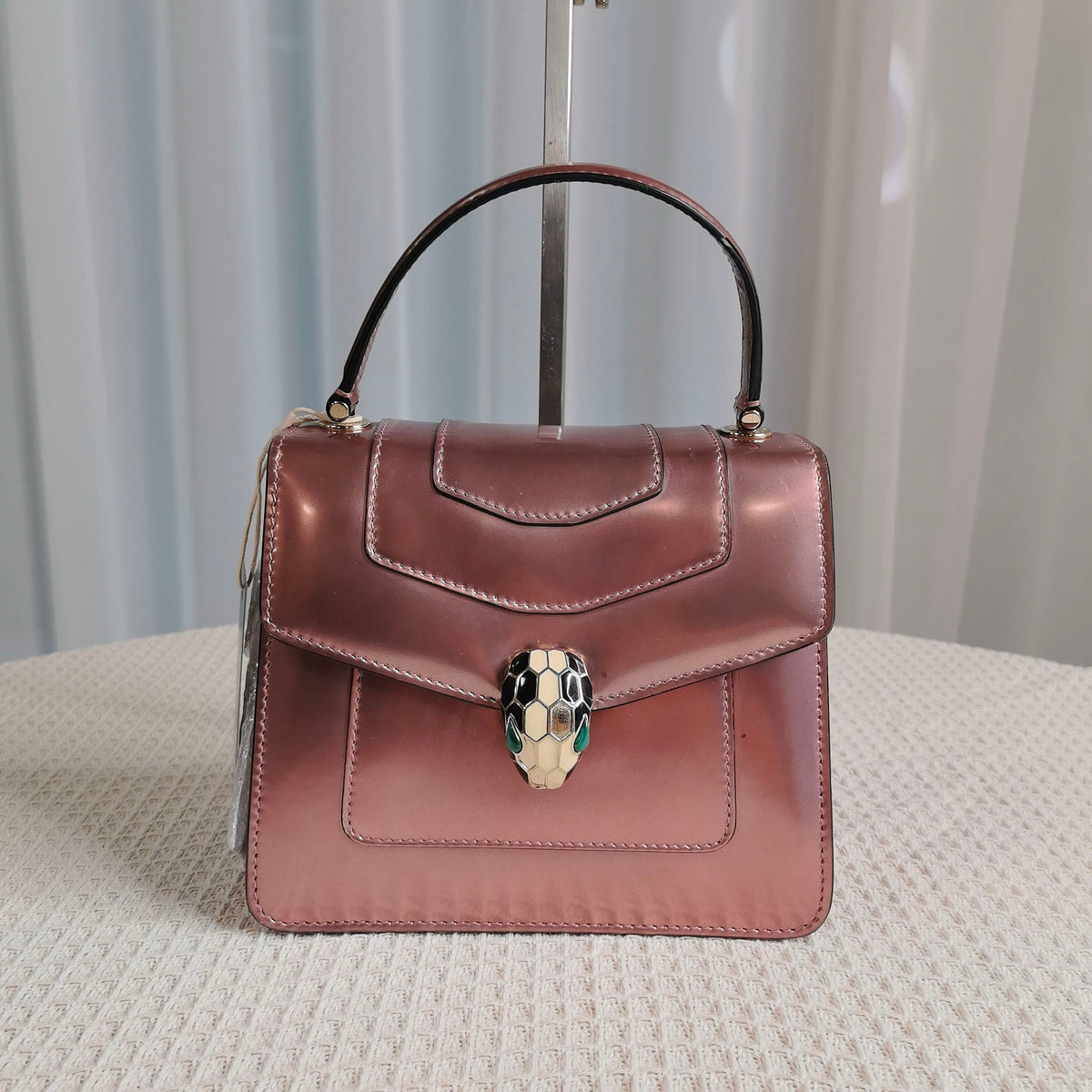 Bvlgari - Serpenti Forever - Patent leather - Burgundy