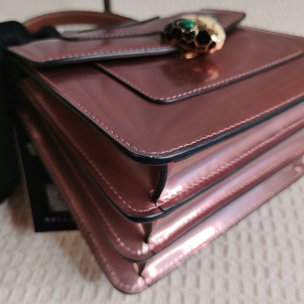 Bvlgari - Serpenti Forever - Patent leather - Burgundy