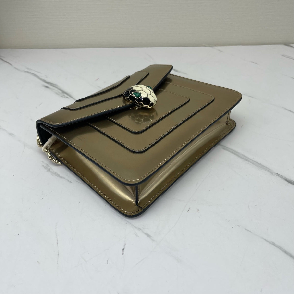Bvlgari - Serpenti Forever - Patent leather - Gold - (mini)