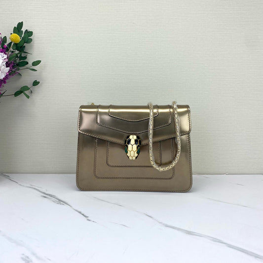 Bvlgari - Serpenti Forever - Patent leather - Gold - (small)