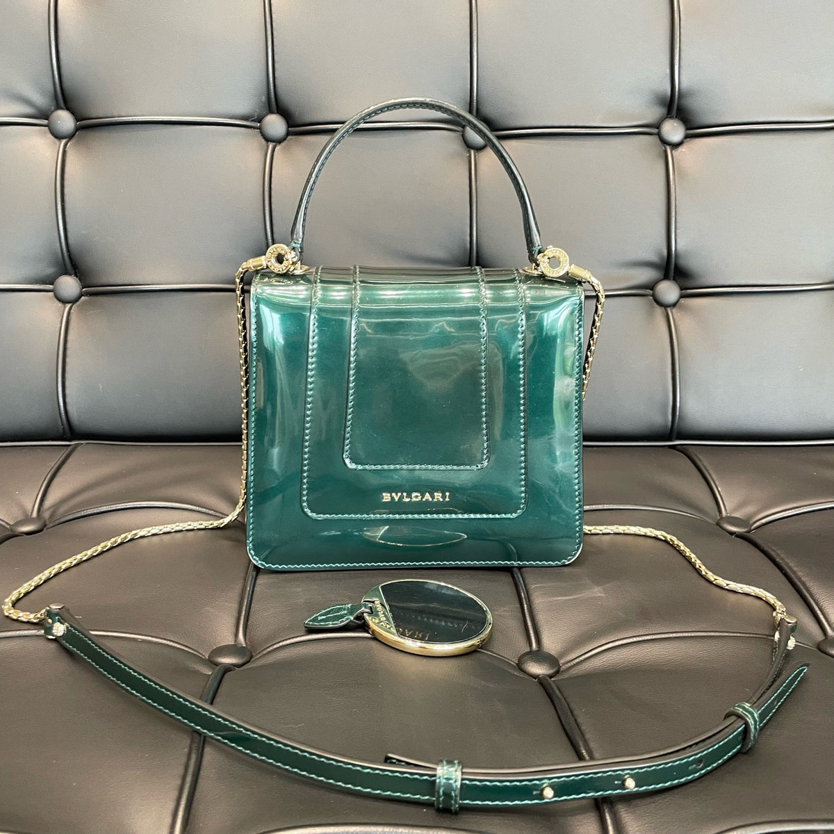 Bvlgari - Serpenti Forever - Patent leather - Green - (mini)