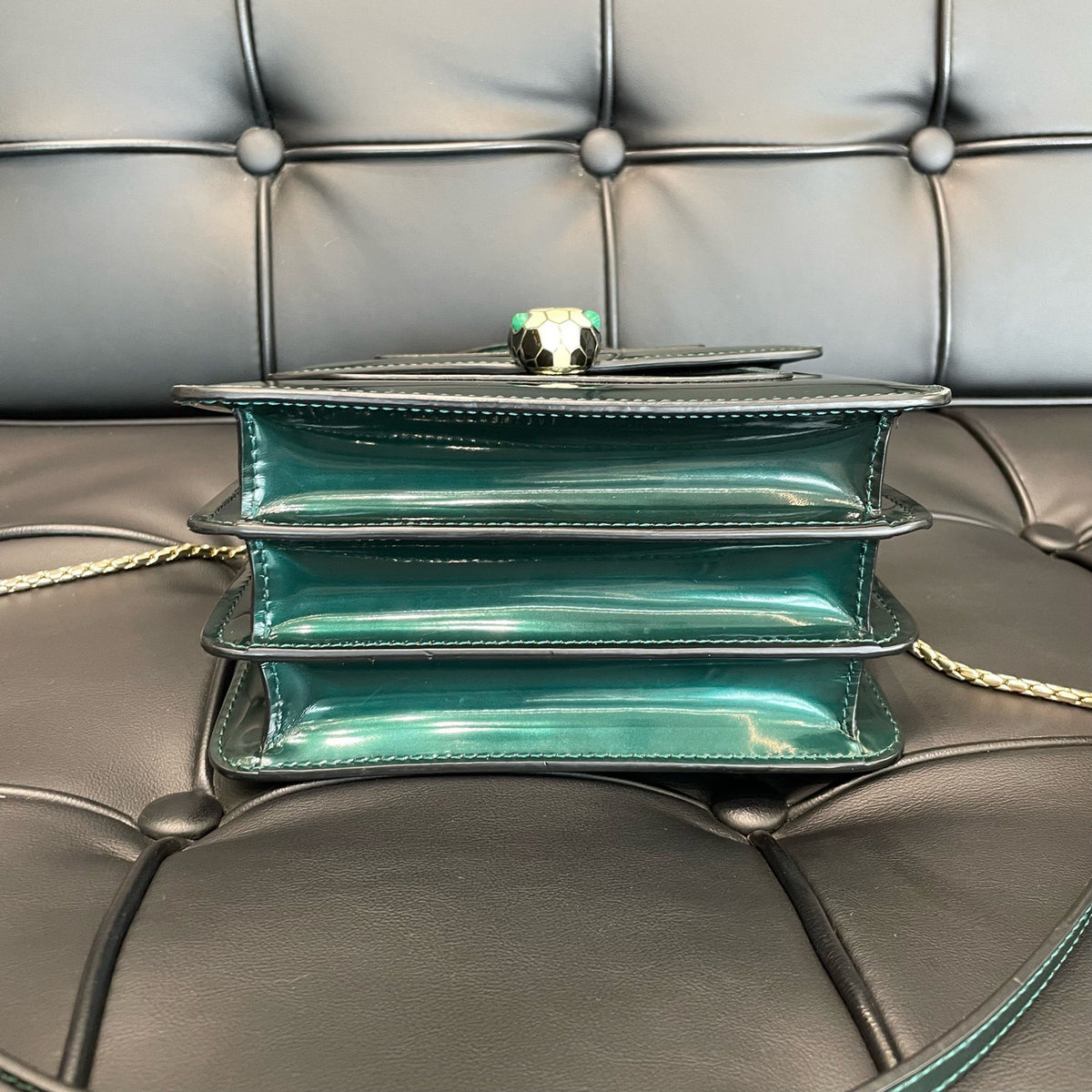 Bvlgari - Serpenti Forever - Patent leather - Green - (mini)