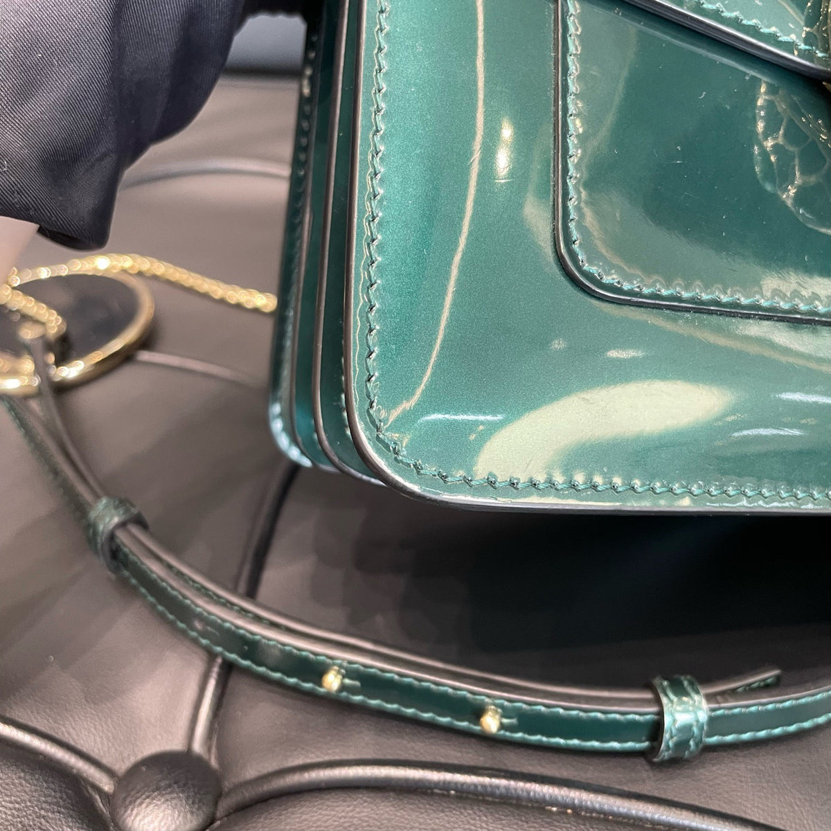 Bvlgari - Serpenti Forever - Patent leather - Green - (mini)