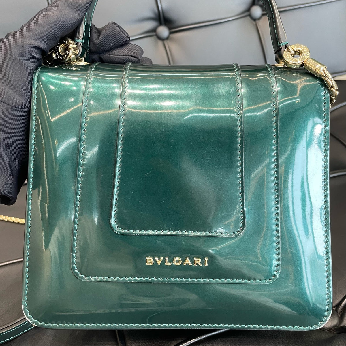 Bvlgari - Serpenti Forever - Patent leather - Green - (mini)