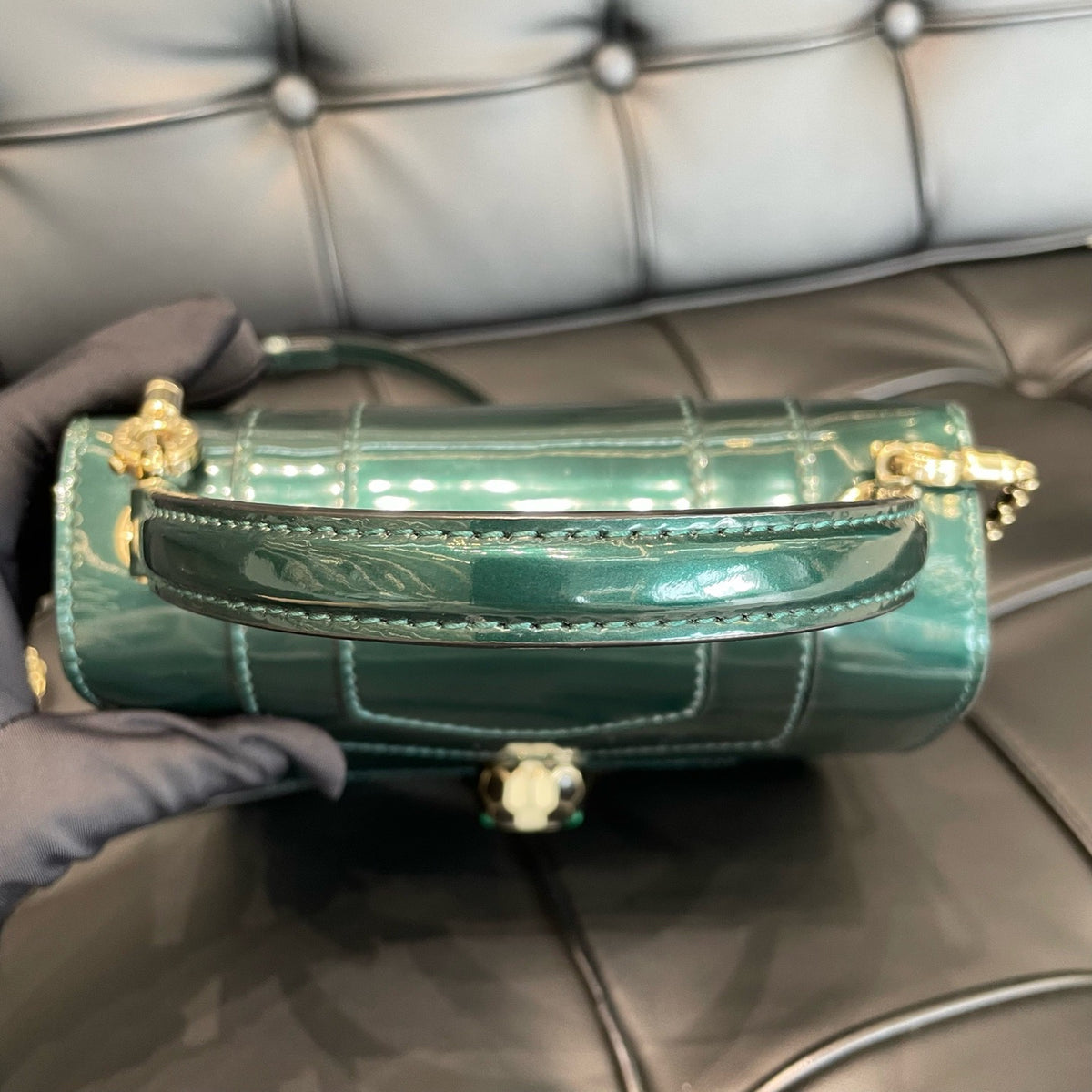 Bvlgari - Serpenti Forever - Patent leather - Green - (mini)