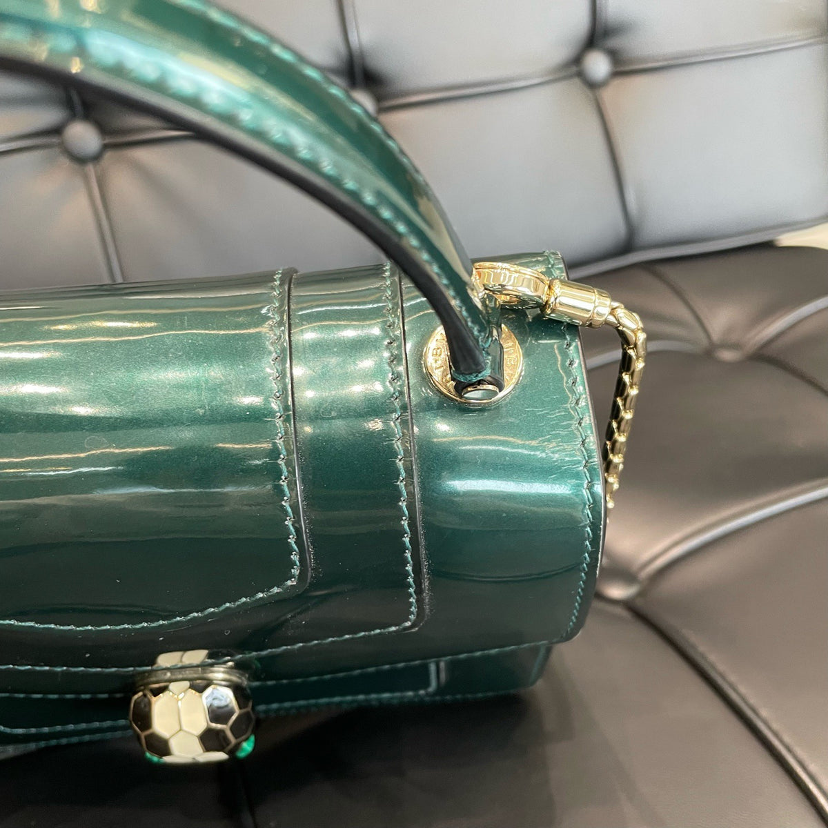 Bvlgari - Serpenti Forever - Patent leather - Green - (mini)