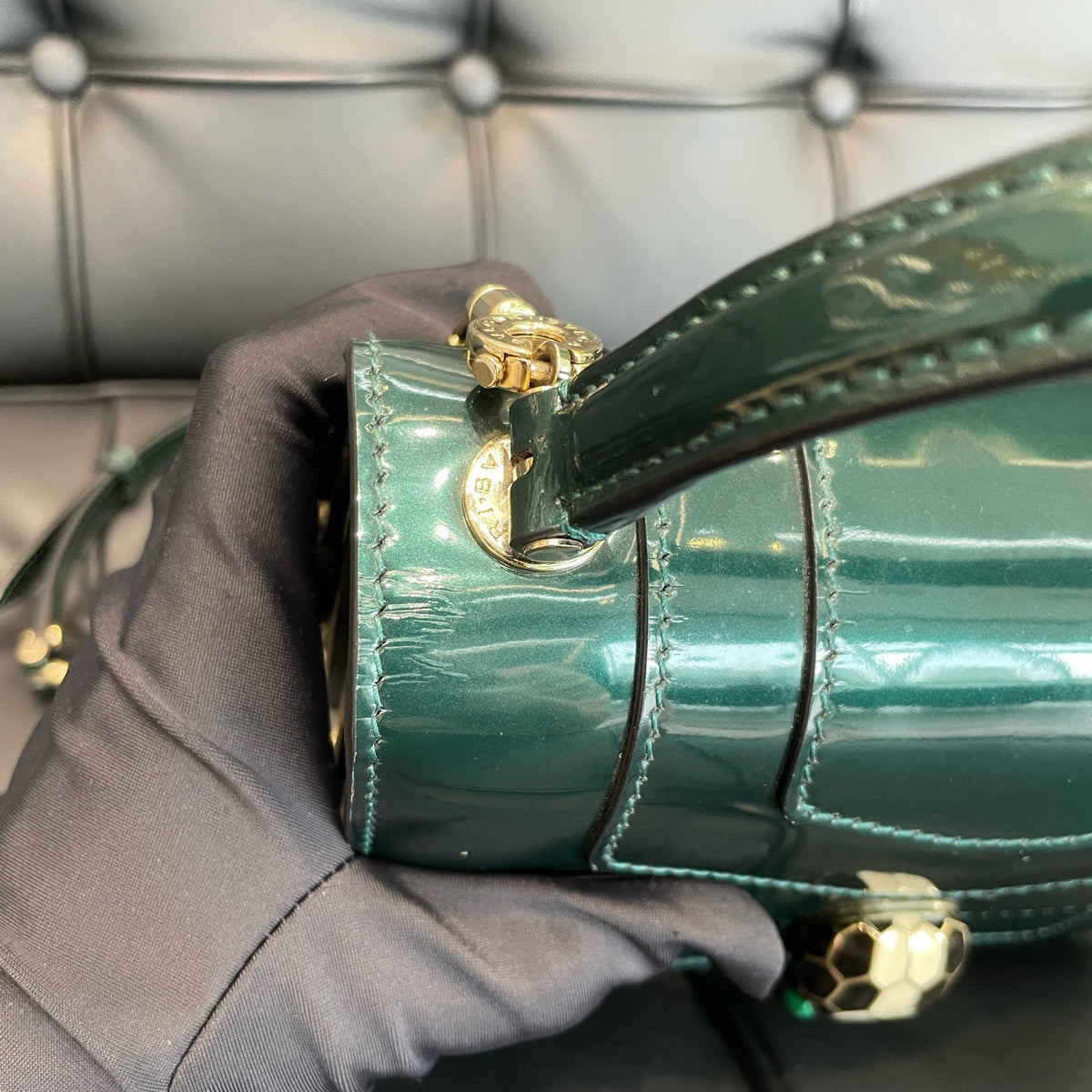 Bvlgari - Serpenti Forever - Patent leather - Green - (mini)