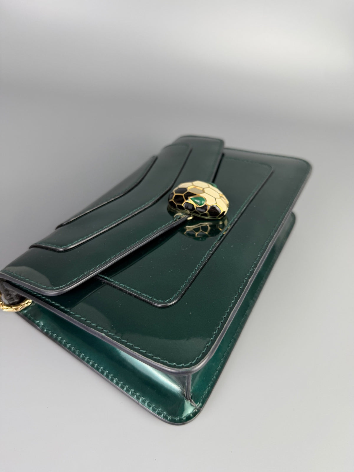 Bvlgari - Serpenti Forever - Patent leather - Green - (small)