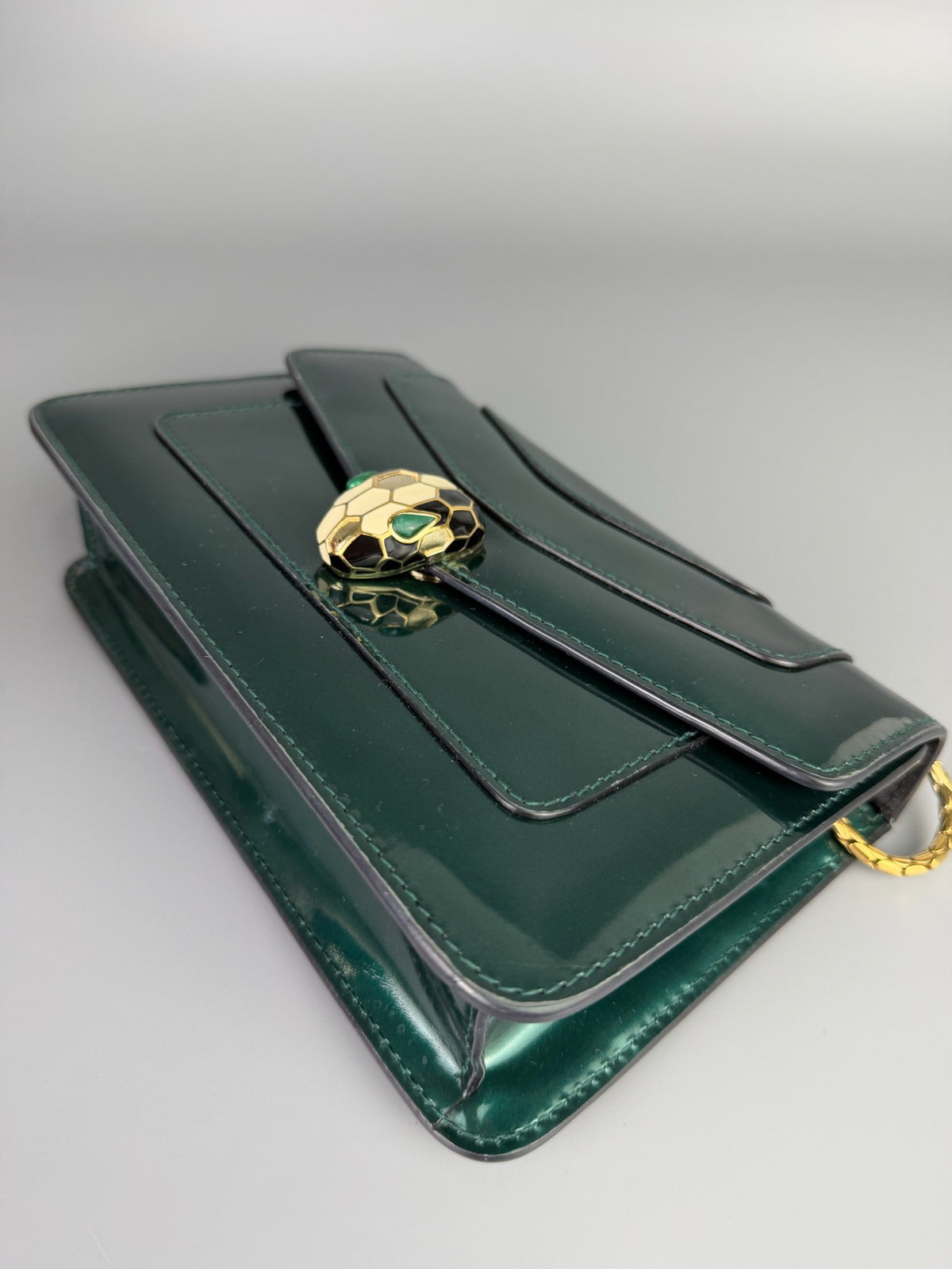 Bvlgari - Serpenti Forever - Patent leather - Green - (small)