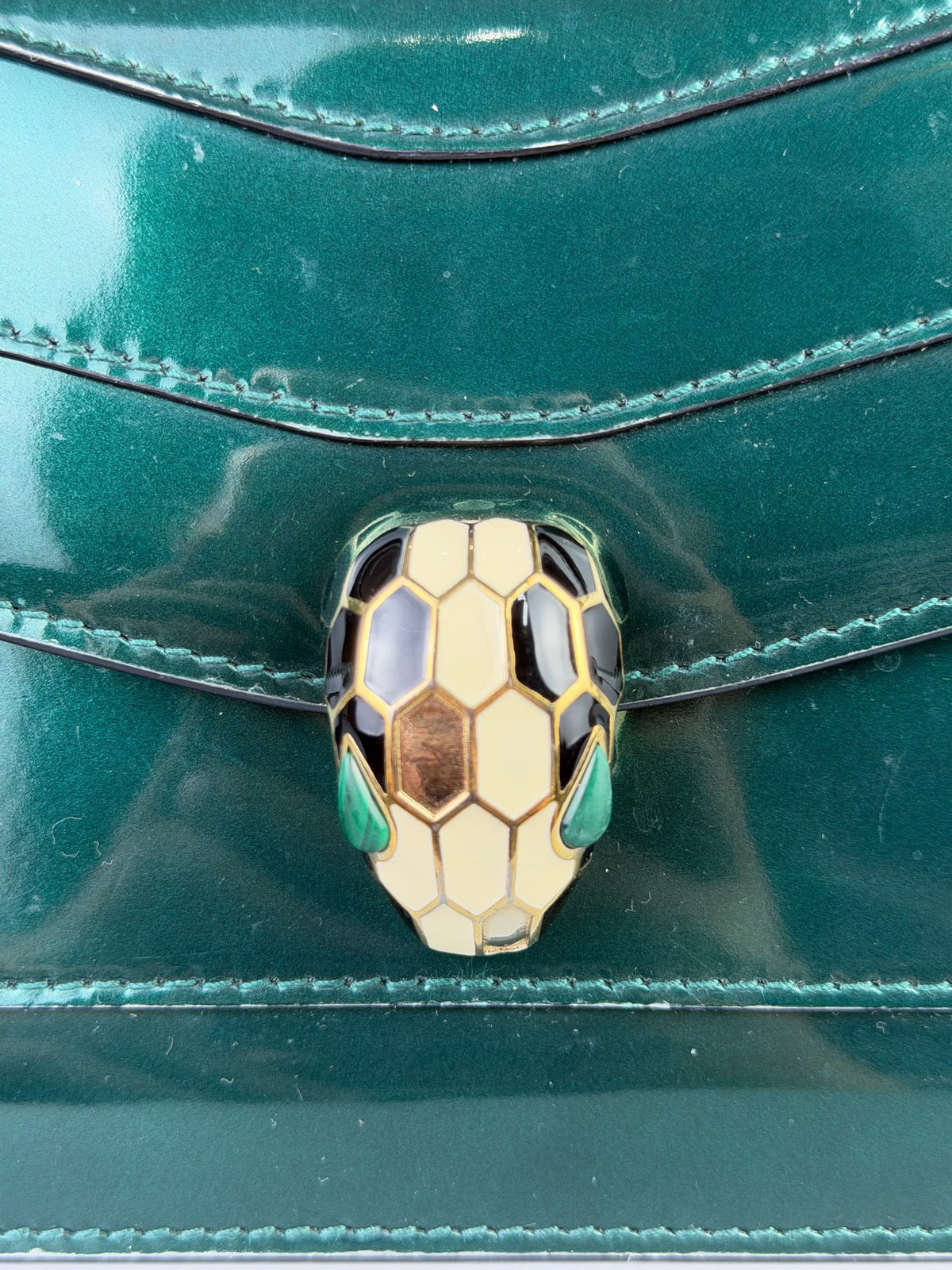 Bvlgari - Serpenti Forever - Patent leather - Green - (small)