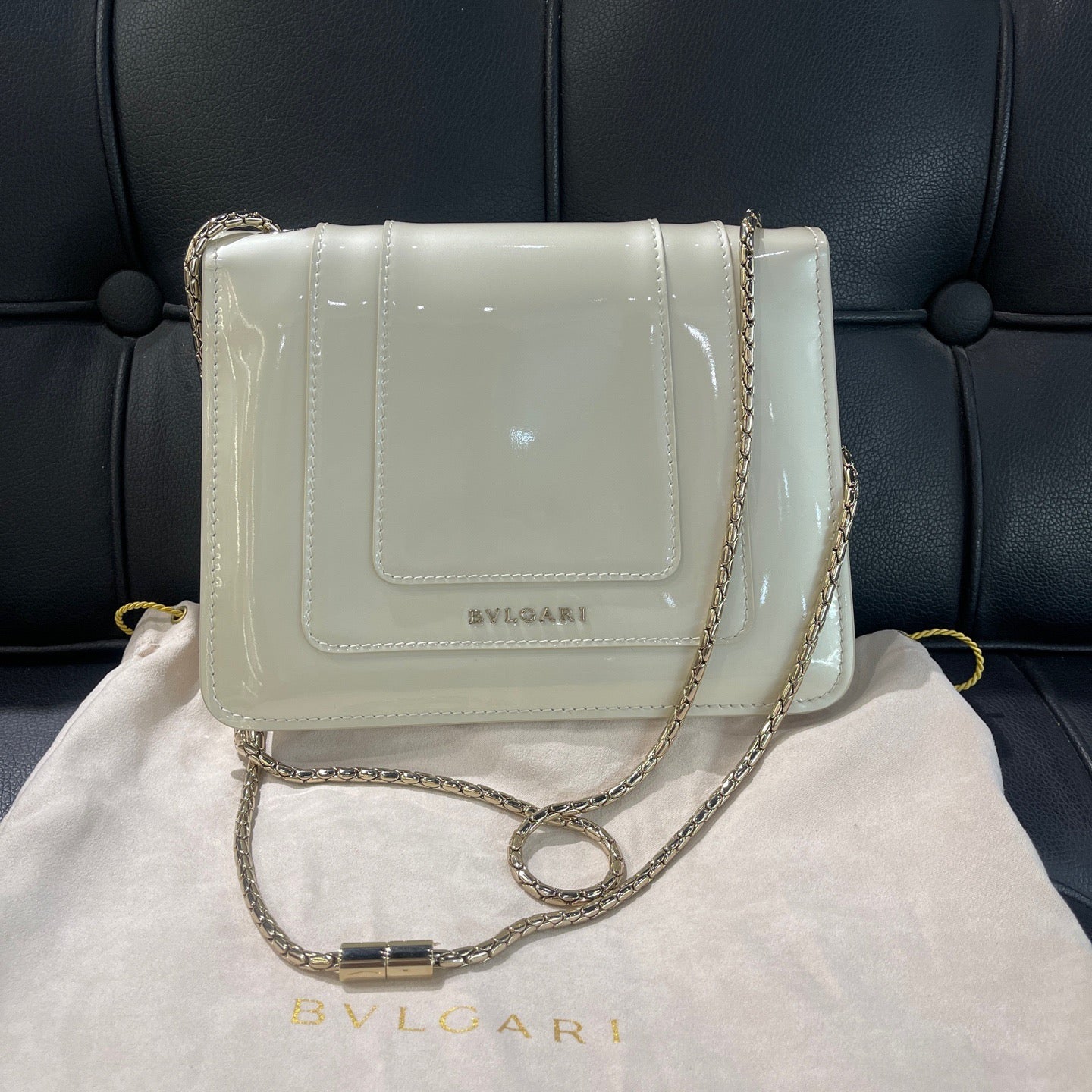 Bvlgari - Serpenti Forever - Patent leather - White - (mini)