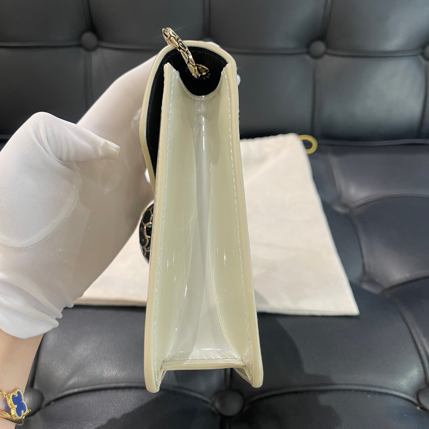 Bvlgari - Serpenti Forever - Patent leather - White - (mini)