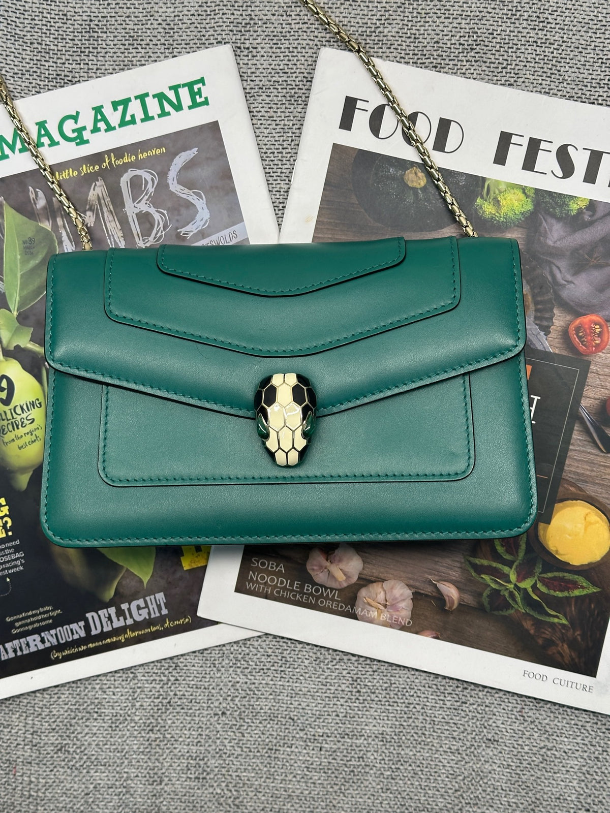 Bvlgari - Serpenti Forever Small - Leather - Green - (small)