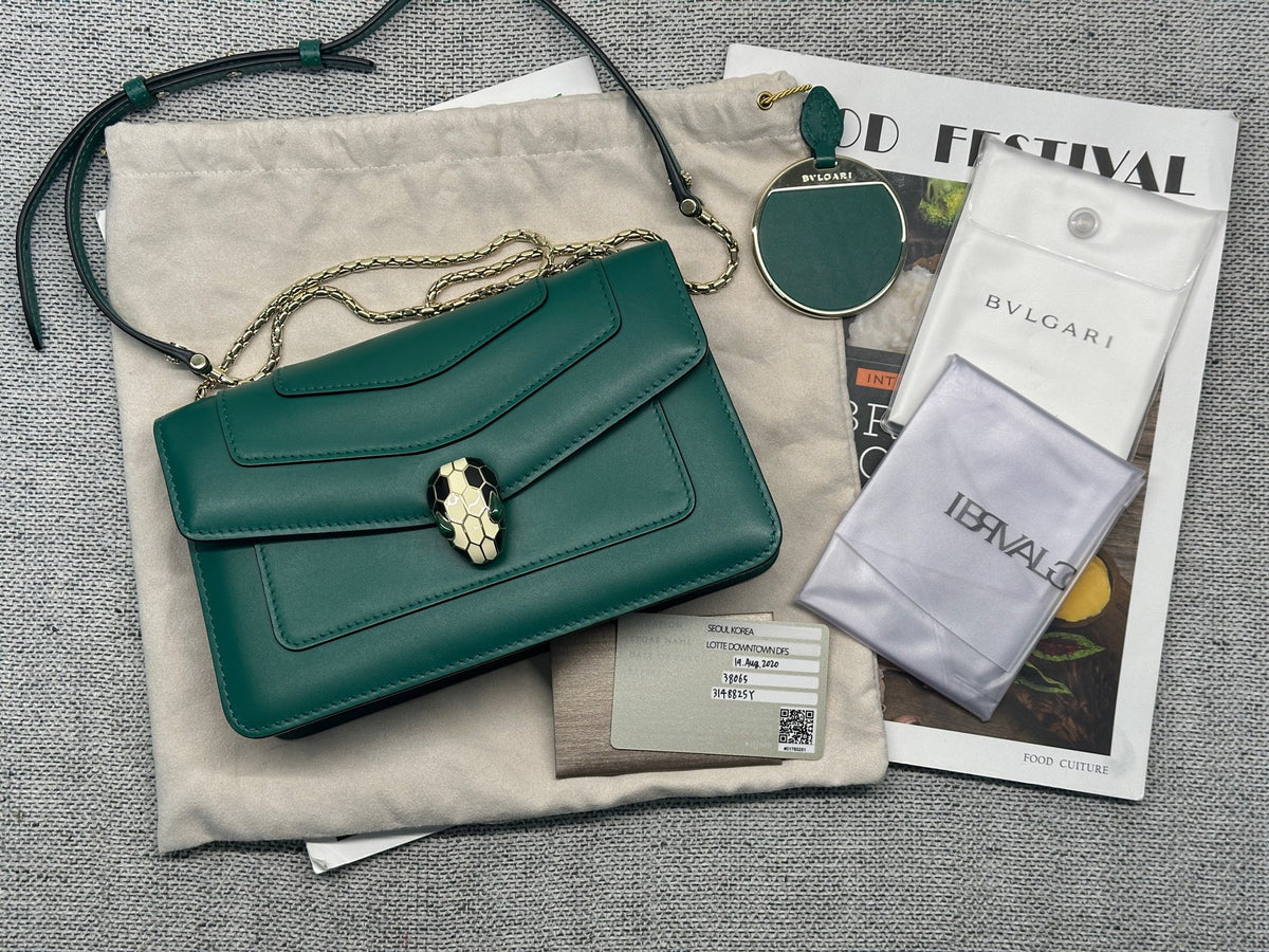 Bvlgari - Serpenti Forever Small - Leather - Green - (small)