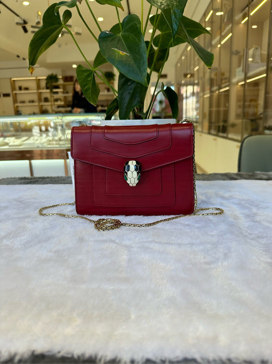 Bvlgari - Serpenti Forever Small - Leather - Red - (small)