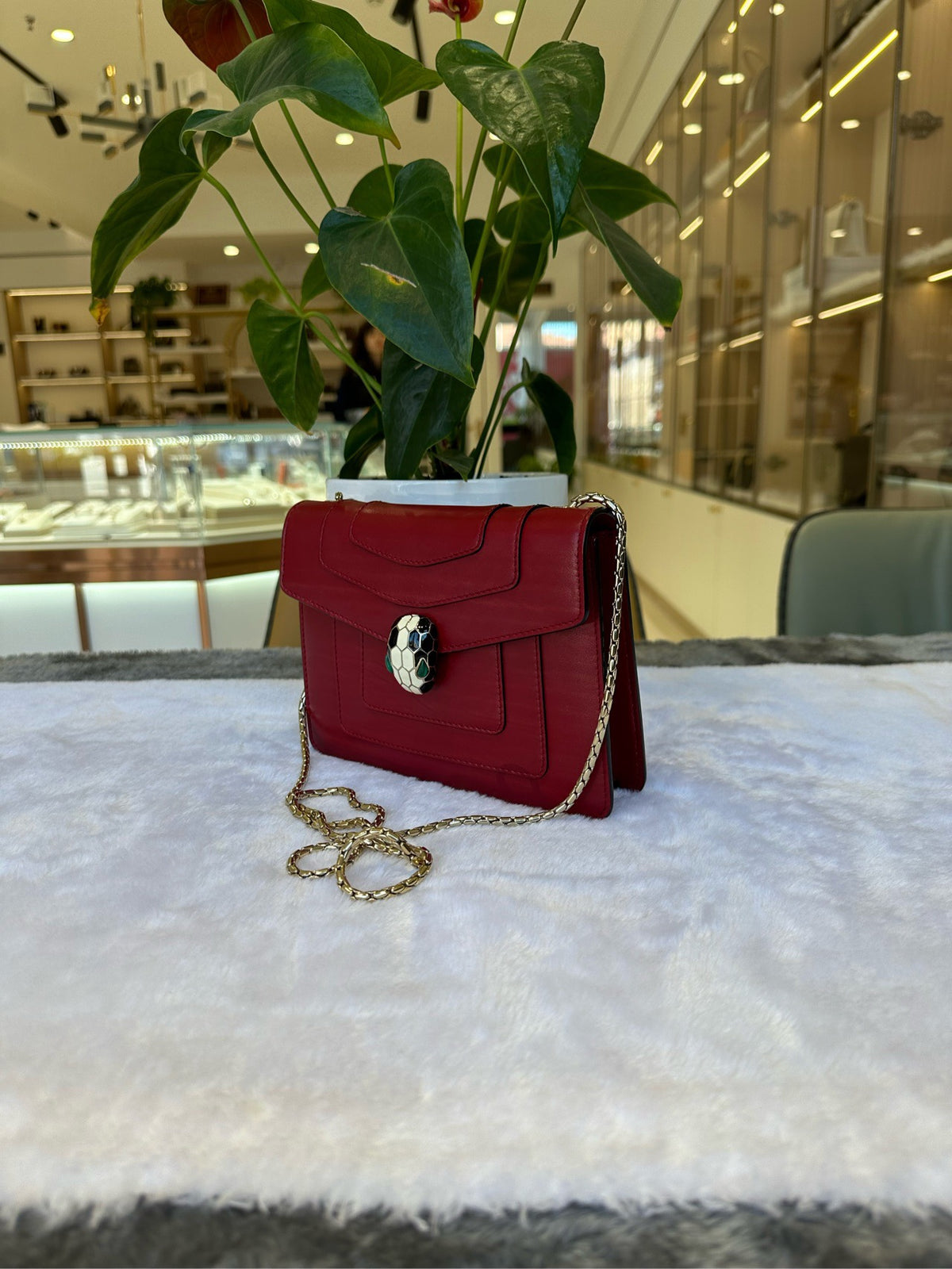Bvlgari - Serpenti Forever Small - Leather - Red - (small)