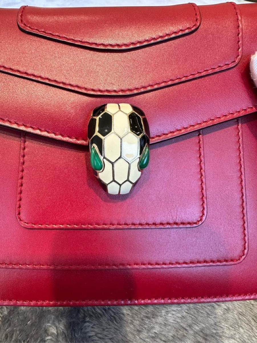 Bvlgari - Serpenti Forever Small - Leather - Red - (small)